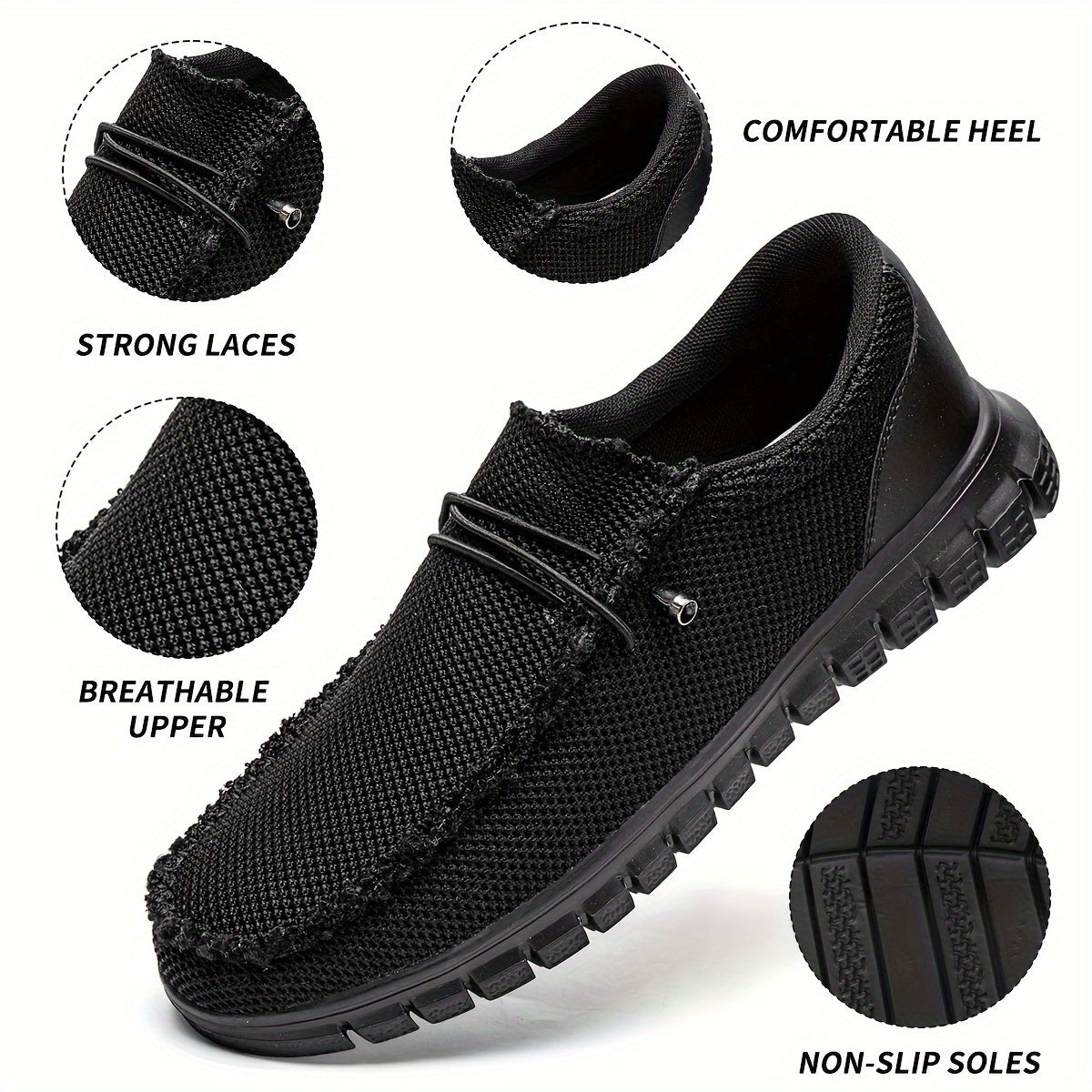 Men's Loafers & Slip-Ons - Everyday Comfort & Durable Sole – Black – view 20