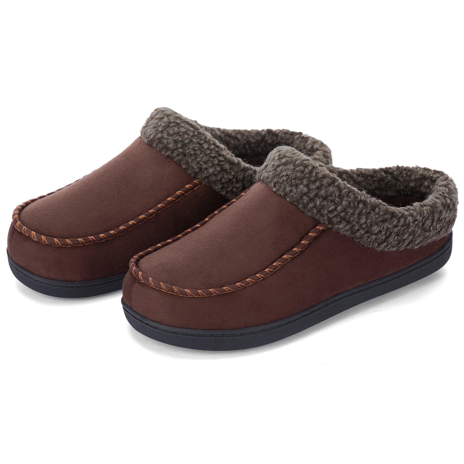 Men's Loafers & Slip-Ons - Non-Slip Sole & Cushioned Support – Brown option – view 3