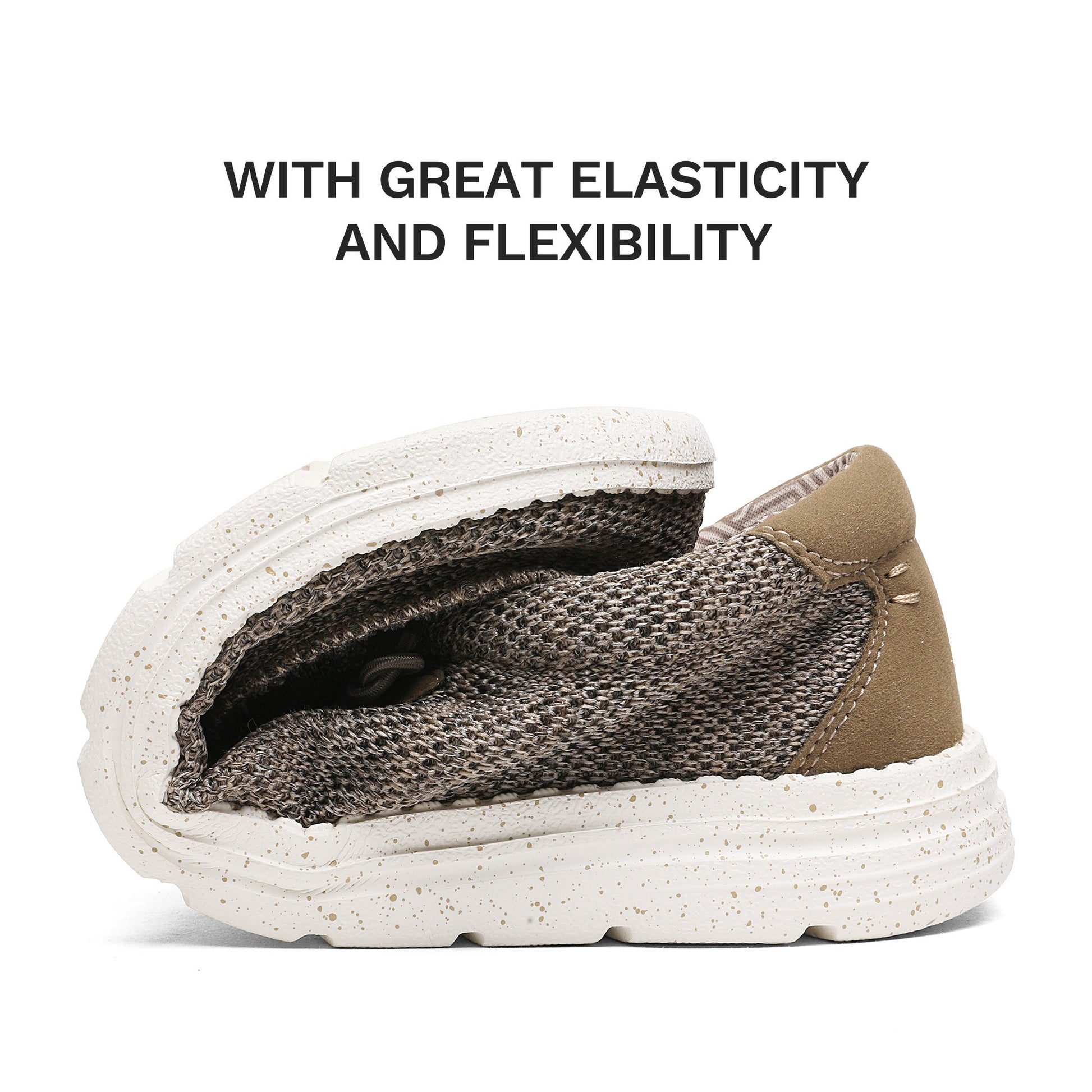Men's Loafers & Slip-Ons - Non-Slip Sole & Slip-On Ease – Beige / Black – view 8