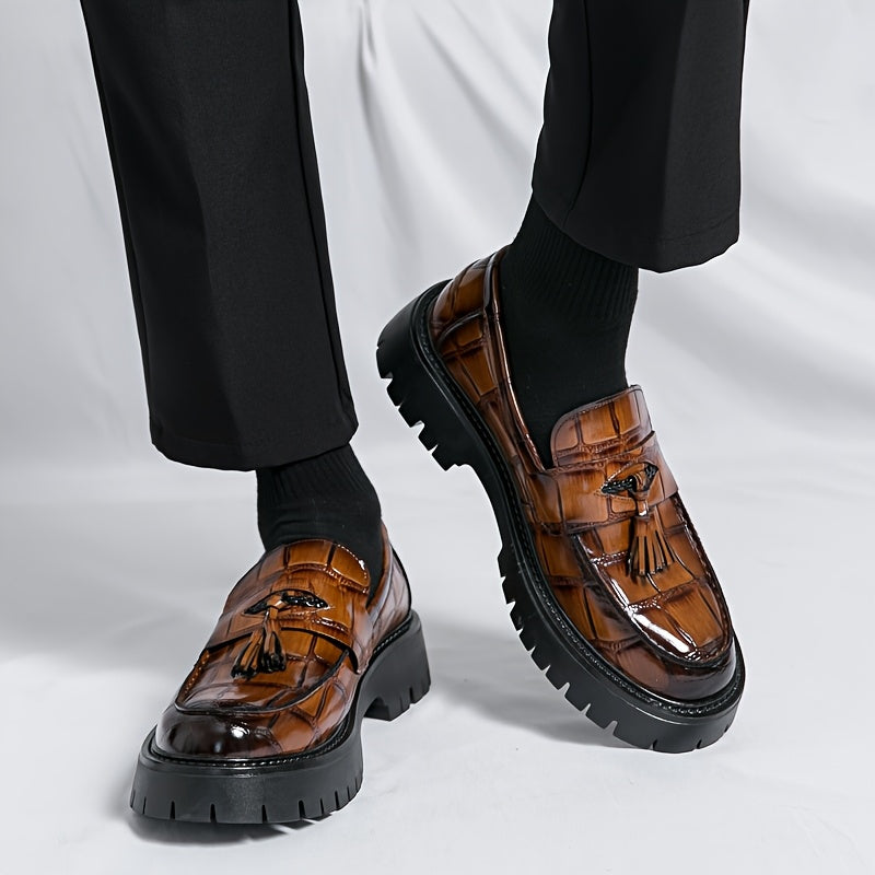 Men's Loafers & Slip-Ons - Platform Sole & Tassel Detail – main product image