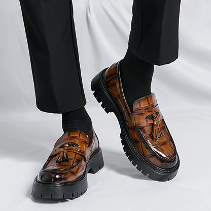 Men's Loafers & Slip-Ons - Platform Sole & Tassel Detail – main product image
