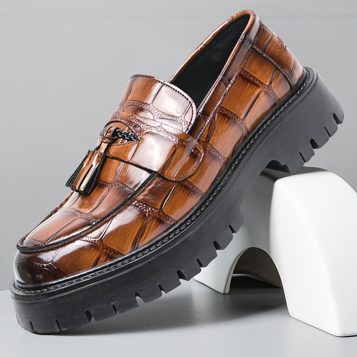 Men's Loafers & Slip-Ons - Platform Sole & Tassel Detail – view 4
