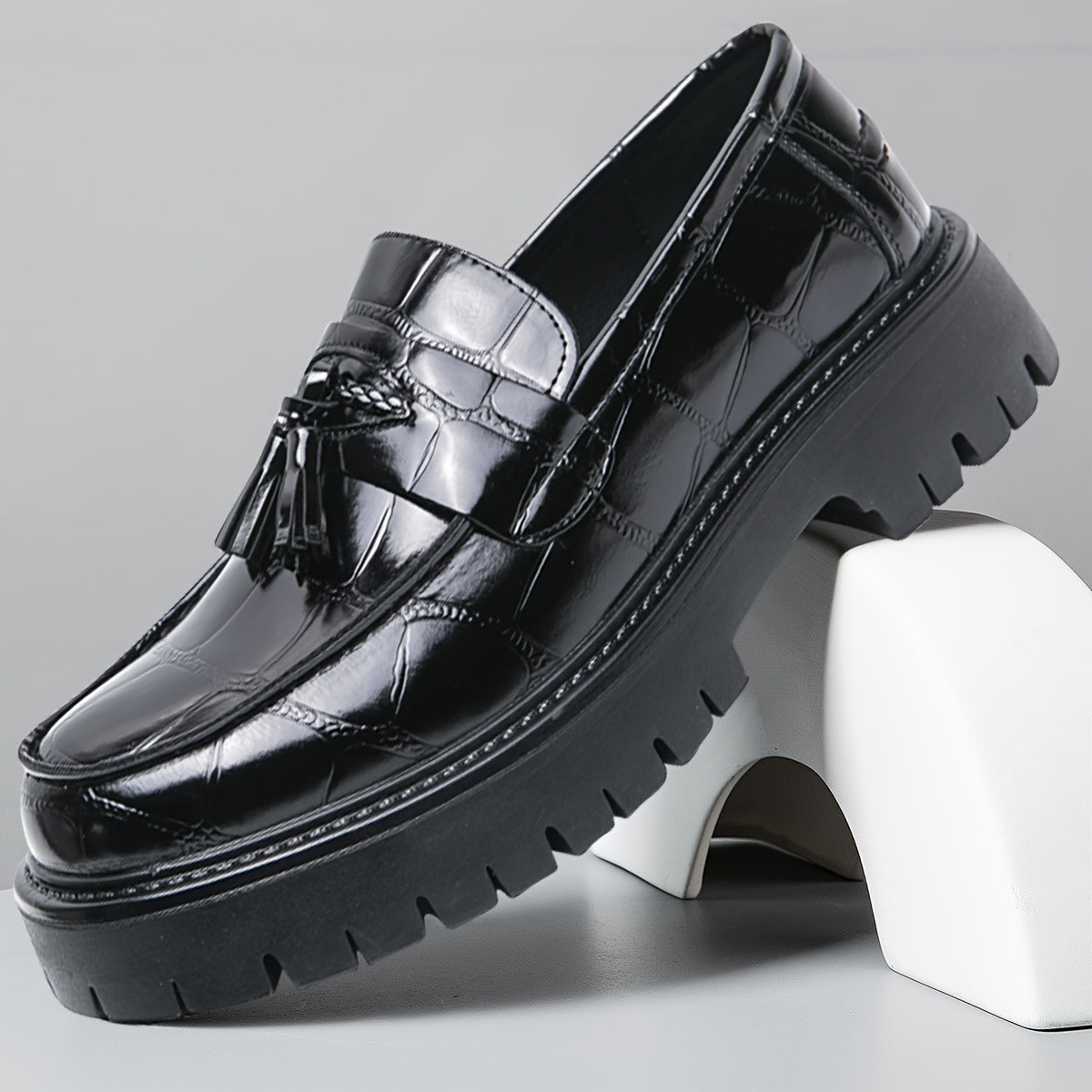 Men's Loafers & Slip-Ons - Platform Sole & Tassel Detail – view 6