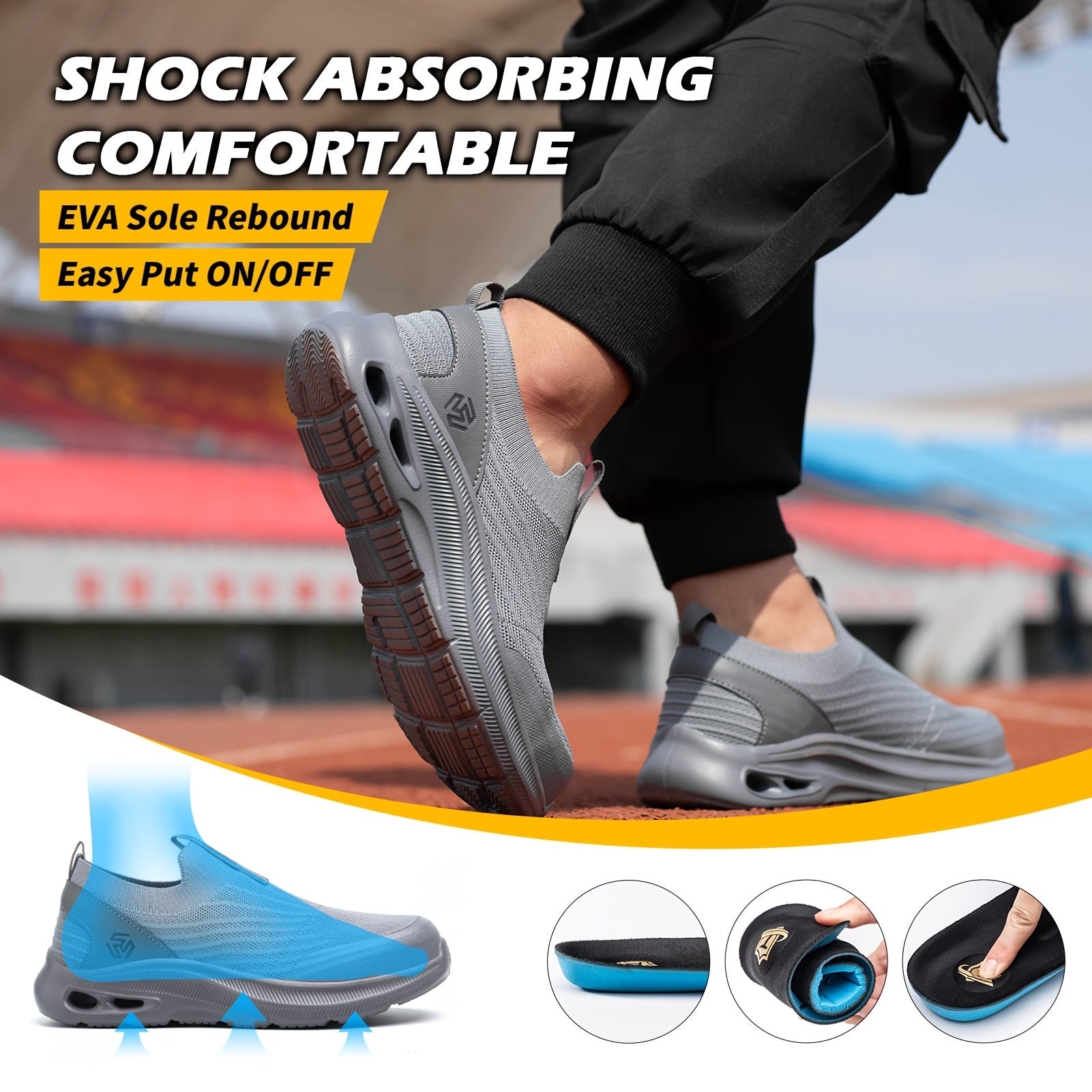 Men's Loafers & Slip-Ons - Steel Toe Protection & Puncture Resistant – view 7