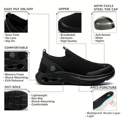 Men's Loafers & Slip-Ons - Steel Toe Protection & Puncture Resistant – view 9