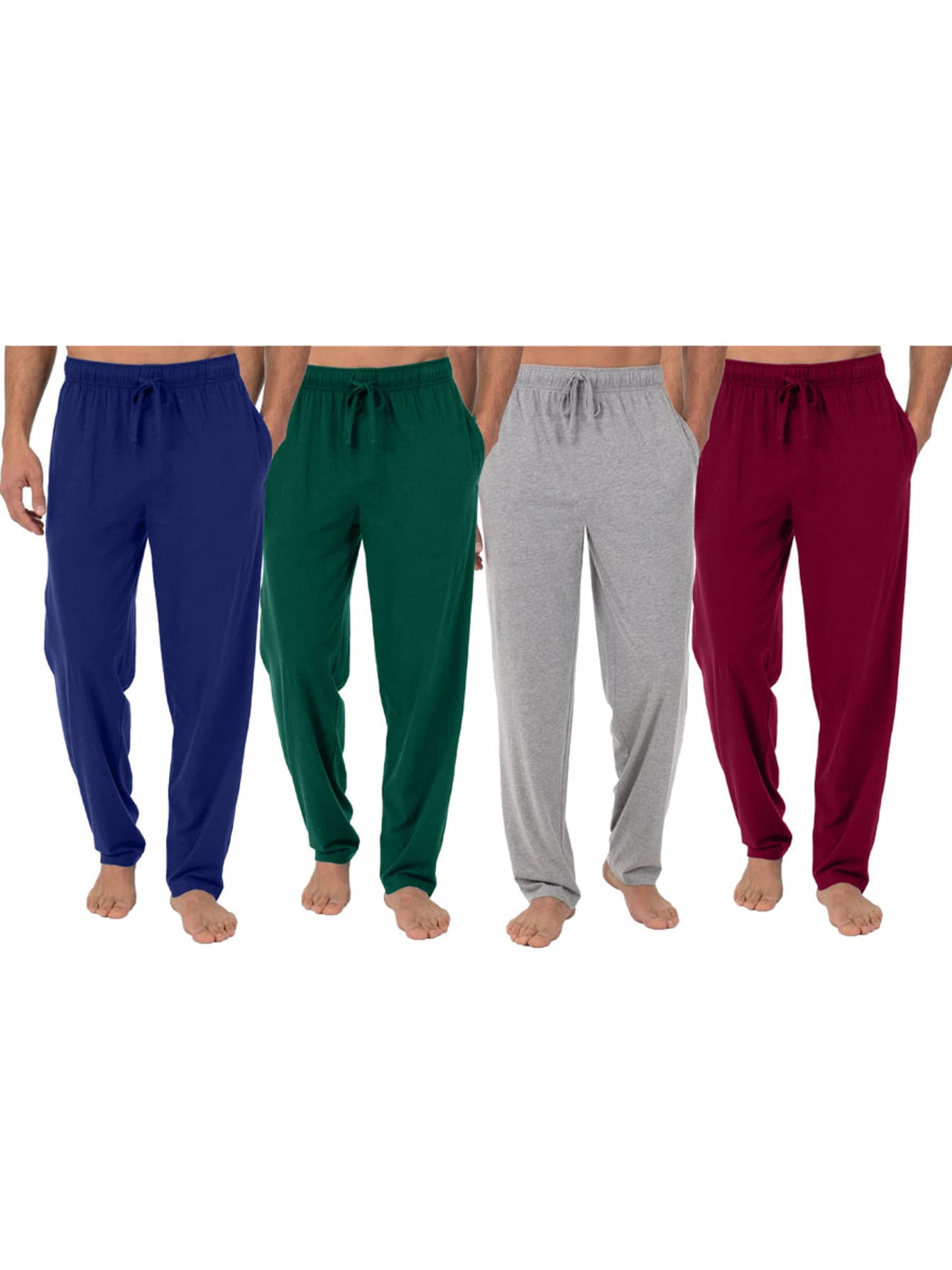Men's Lounge Pants - Drawstring Waist With Pockets – Black option – view 12