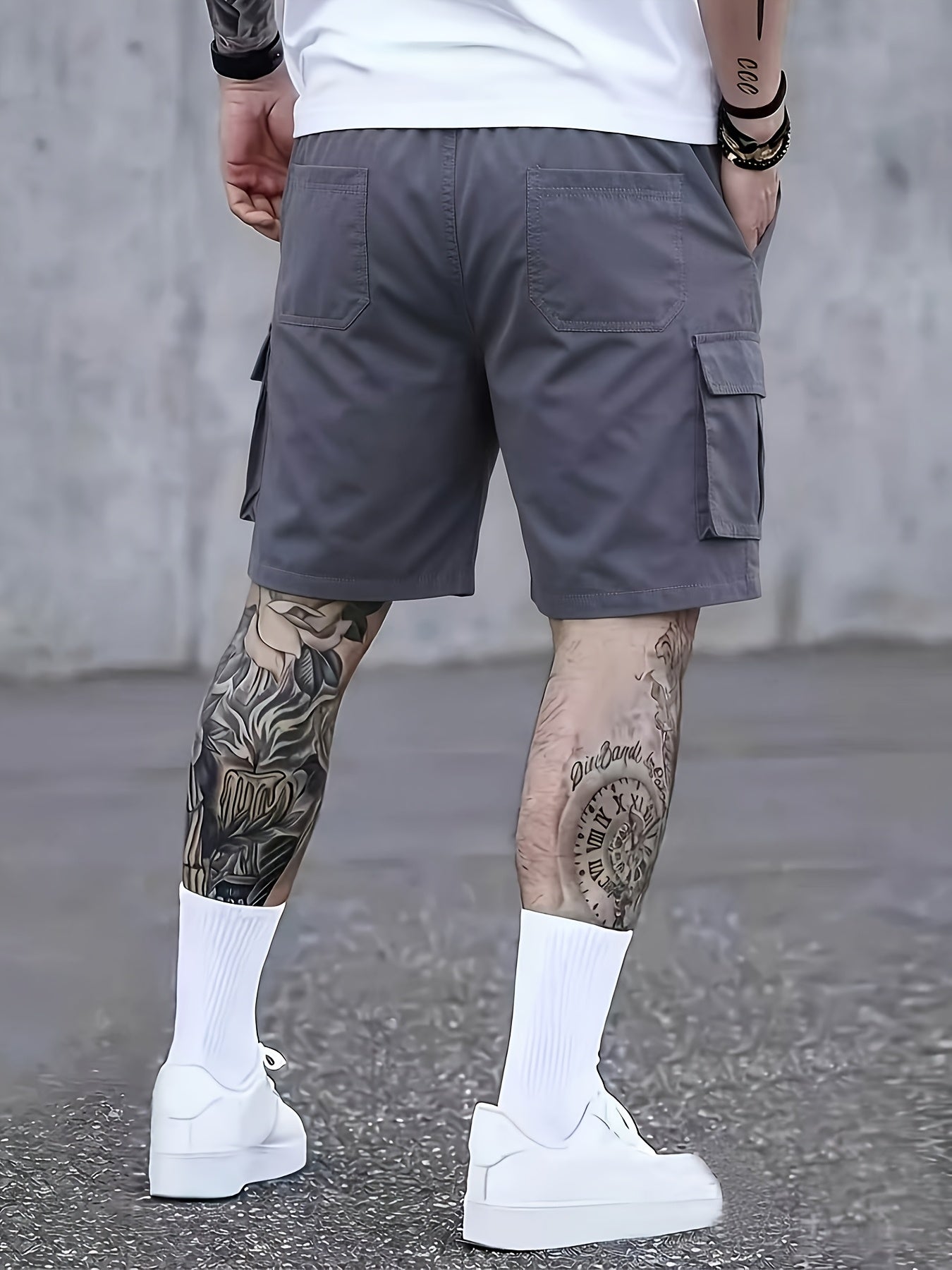 Men's Mixed colors Polyester Utility Cargo Shorts – view 7