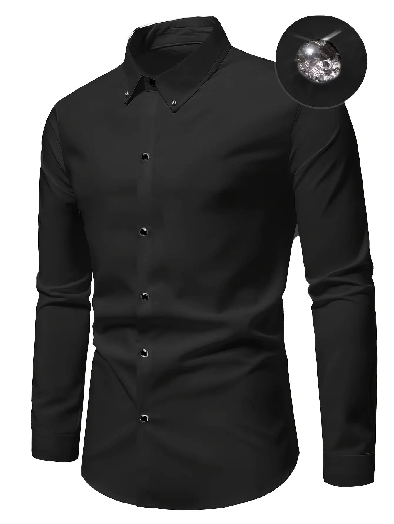 Men's Non Iron Dress Shirt – Stretch Long Sleeve Button Down – view 19