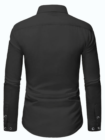 Men's Non Iron Dress Shirt – Stretch Long Sleeve Button Down – view 28