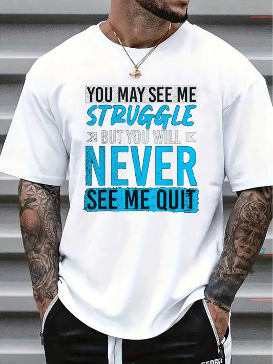 Men's Oversized T-Shirt - Round Neck Short Sleeve – White Colorway 06341 – main product image