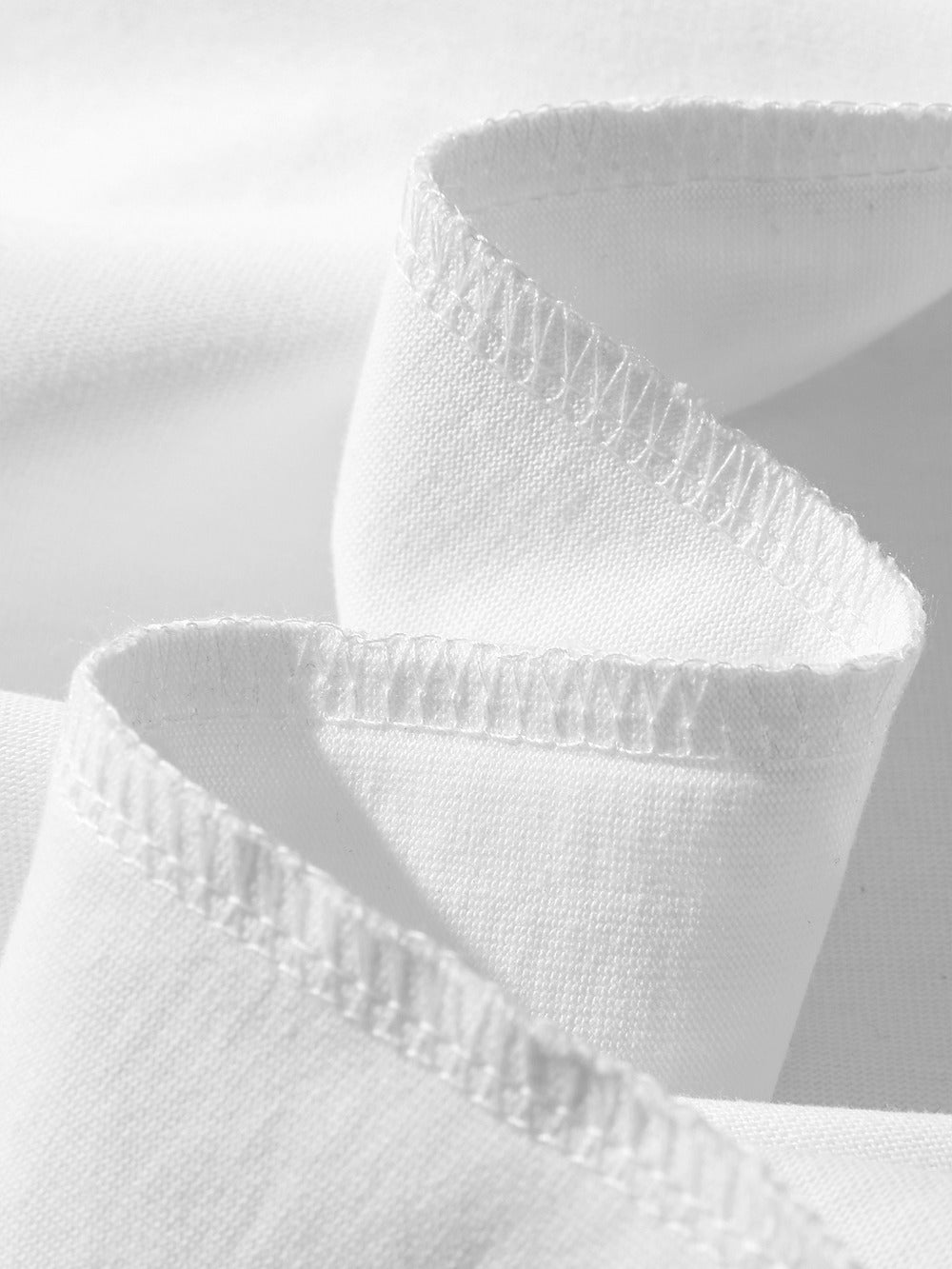 Men's Oversized T-Shirt - Round Neck Short Sleeve – White Colorway 06341 detail view