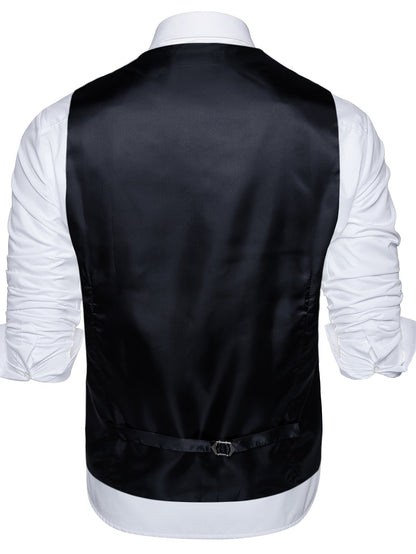 Men's Paisley Suit Vest and Tie Set - Plus Size – view 7