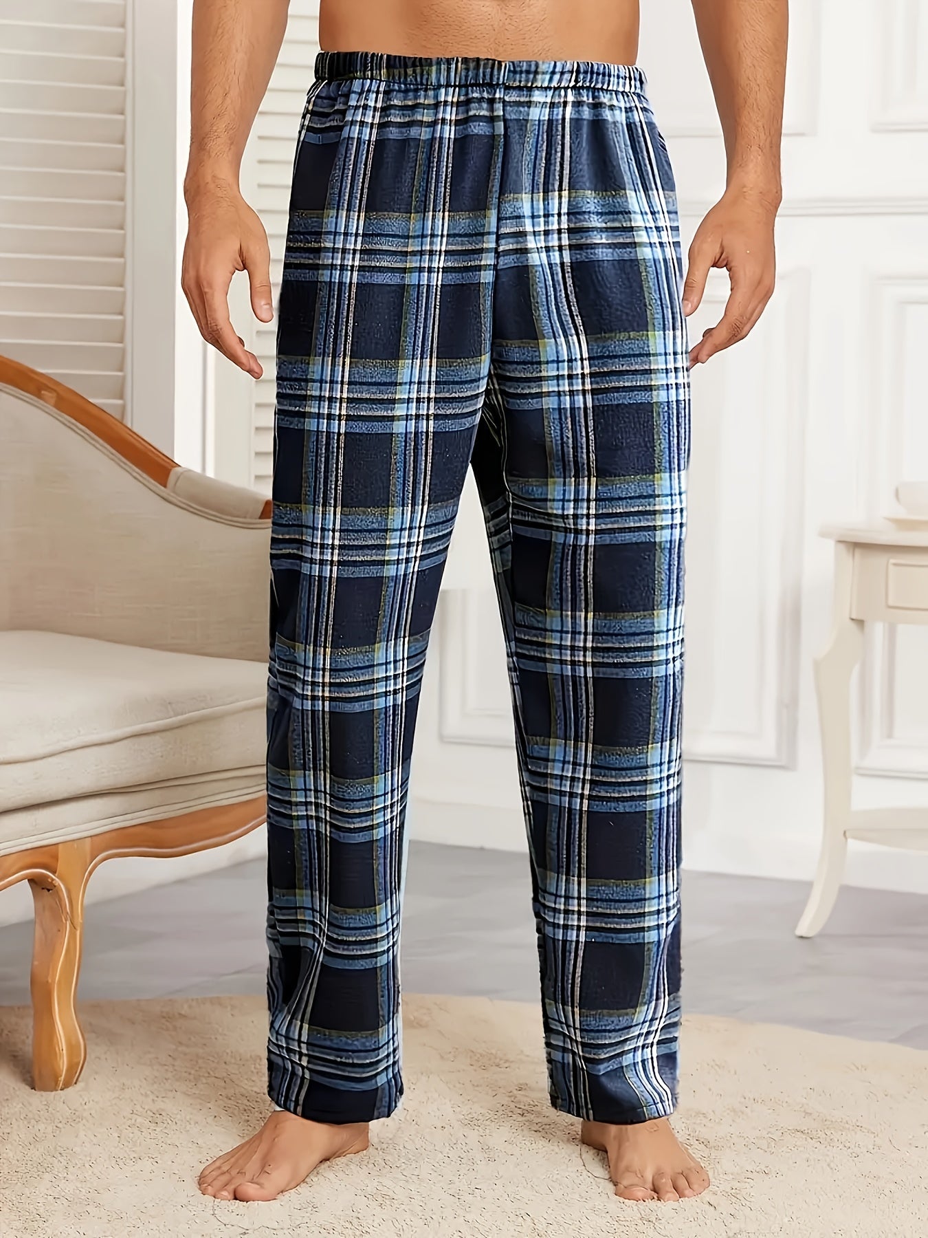 Men's Pajama Pants - Plaid – 4pcs Colorway 05605 – view 2