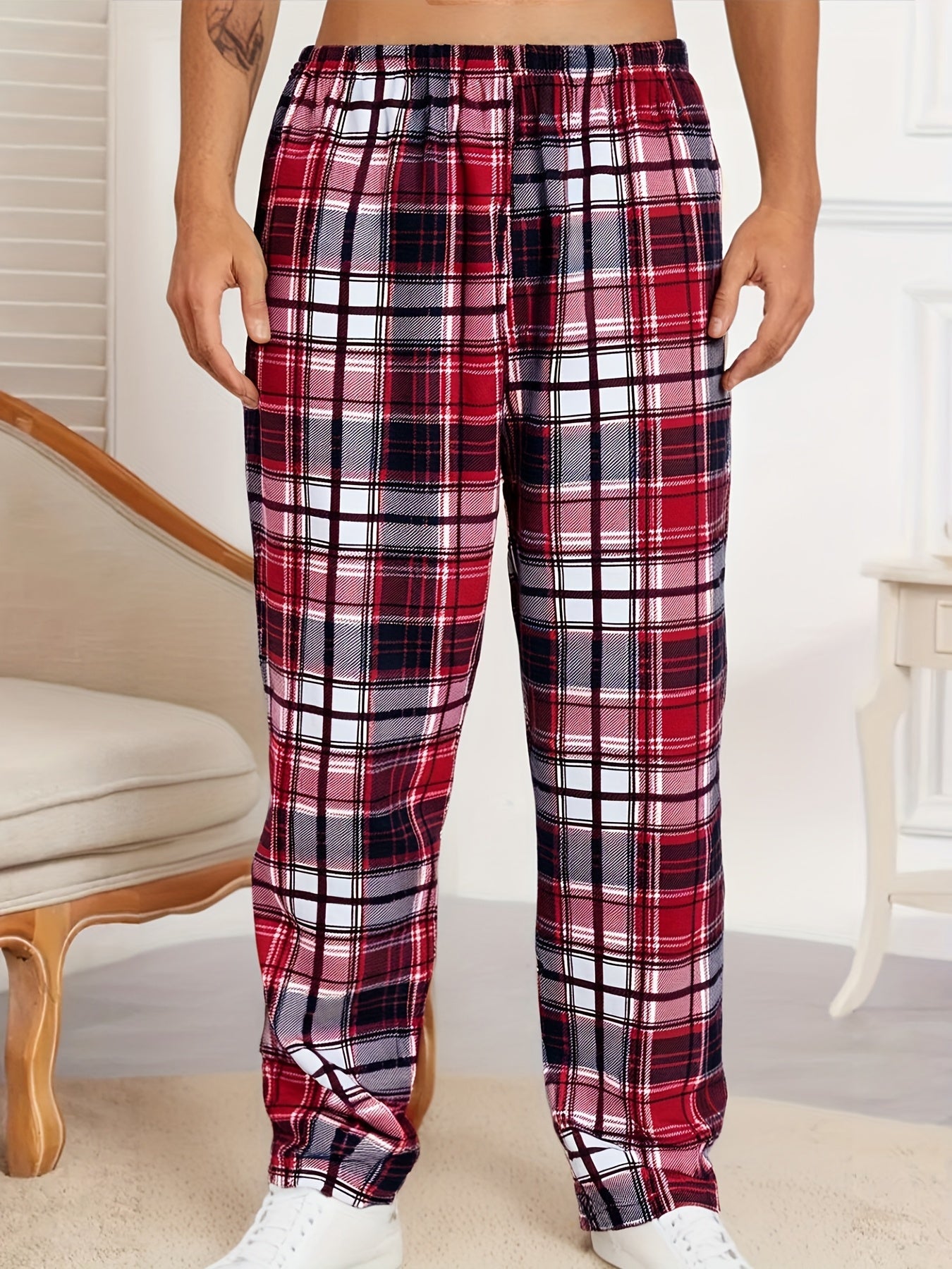 Men's Pajama Pants - Plaid – 4pcs Colorway 05605 – view 9