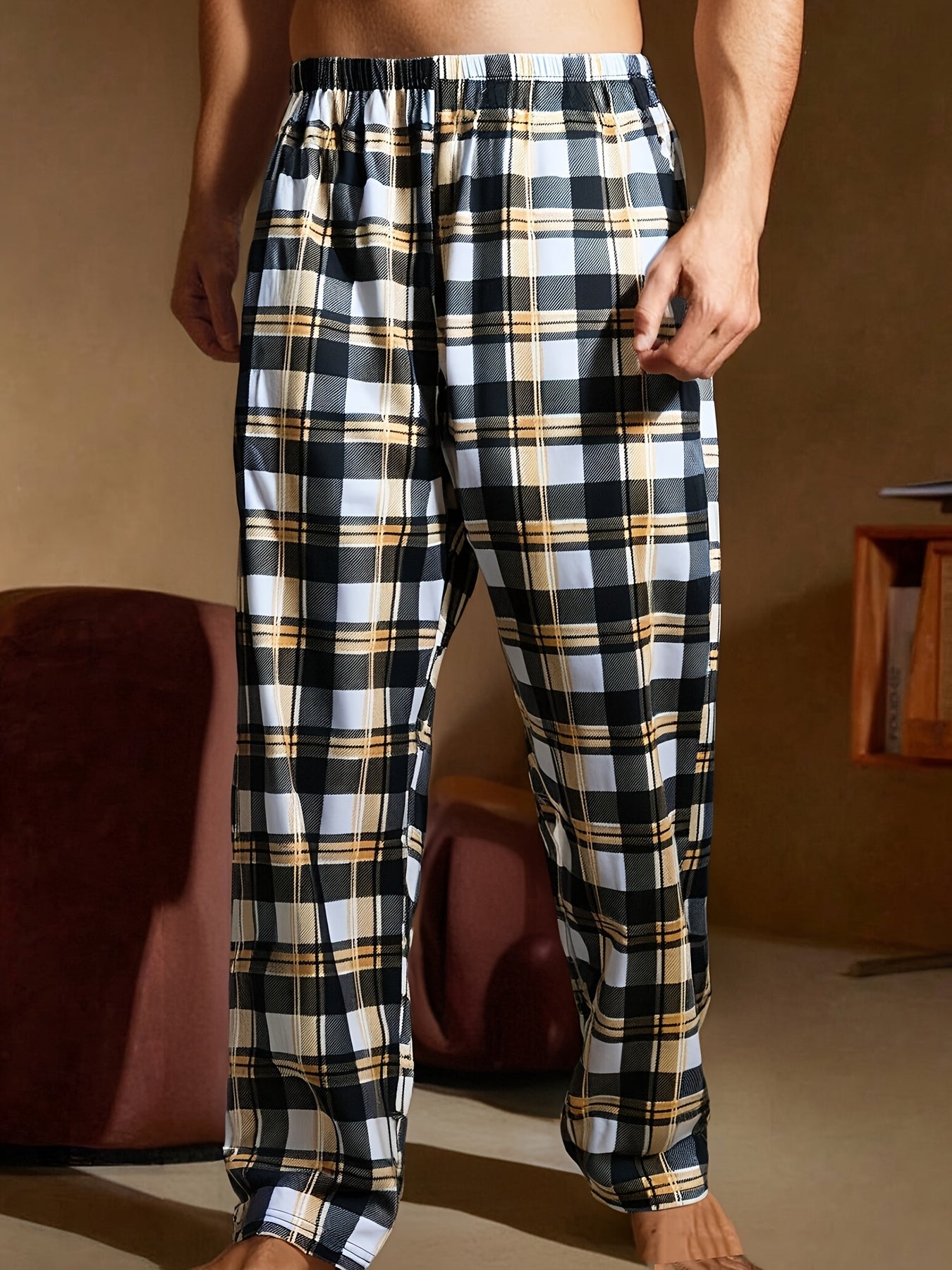 Men's Pajama Pants - Plaid – 4Pcs Colorway 56965 – view 3