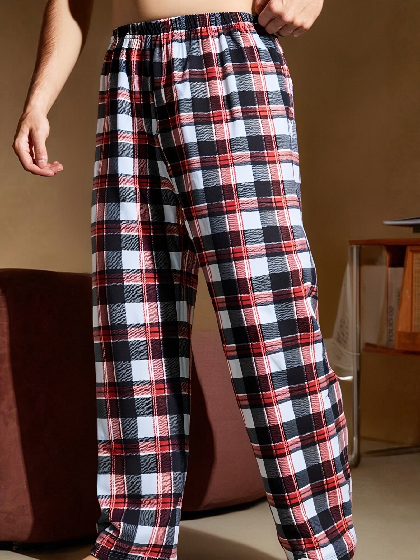 Men's Pajama Pants - Plaid – 4Pcs Colorway 56965 – view 4