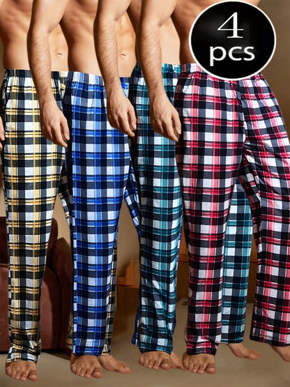 Men's Pajama Pants - Plaid – 4Pcs Colorway 56965 – view 5