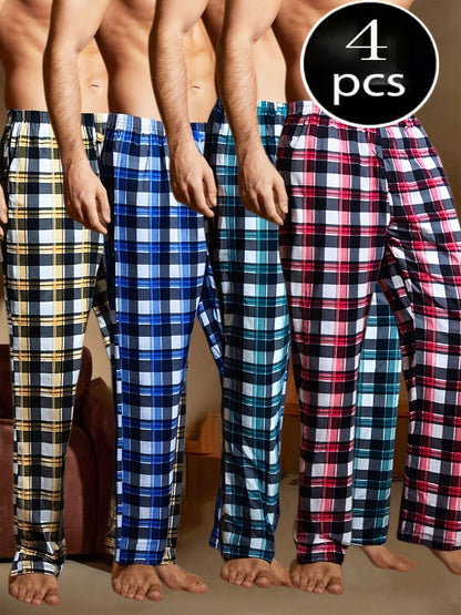 Men's Pajama Pants - Plaid – 4Pcs Colorway 56965 – view 12