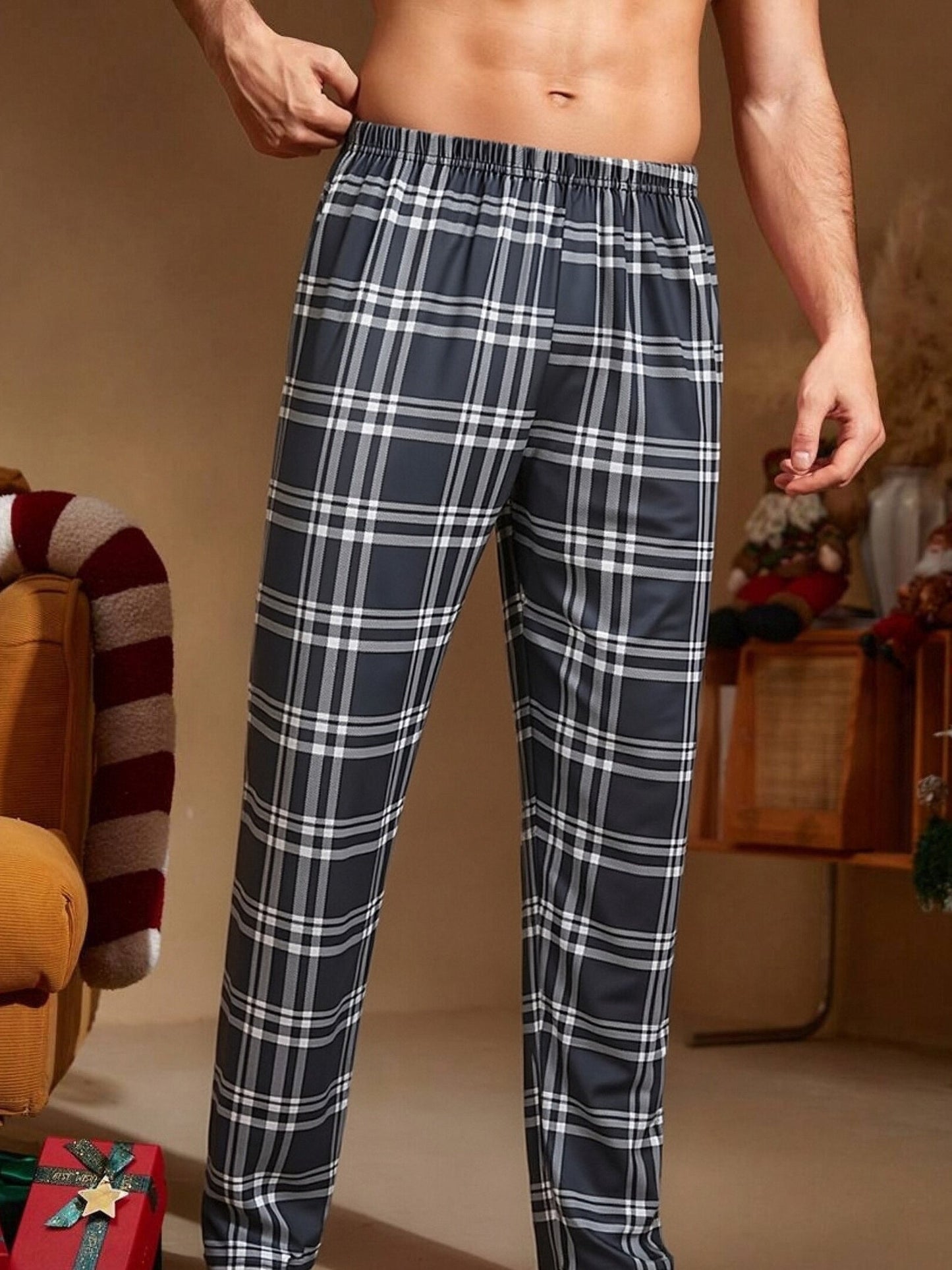 Men's Pajama Pants - Plaid – 4pcs Colorway 88325 – view 2