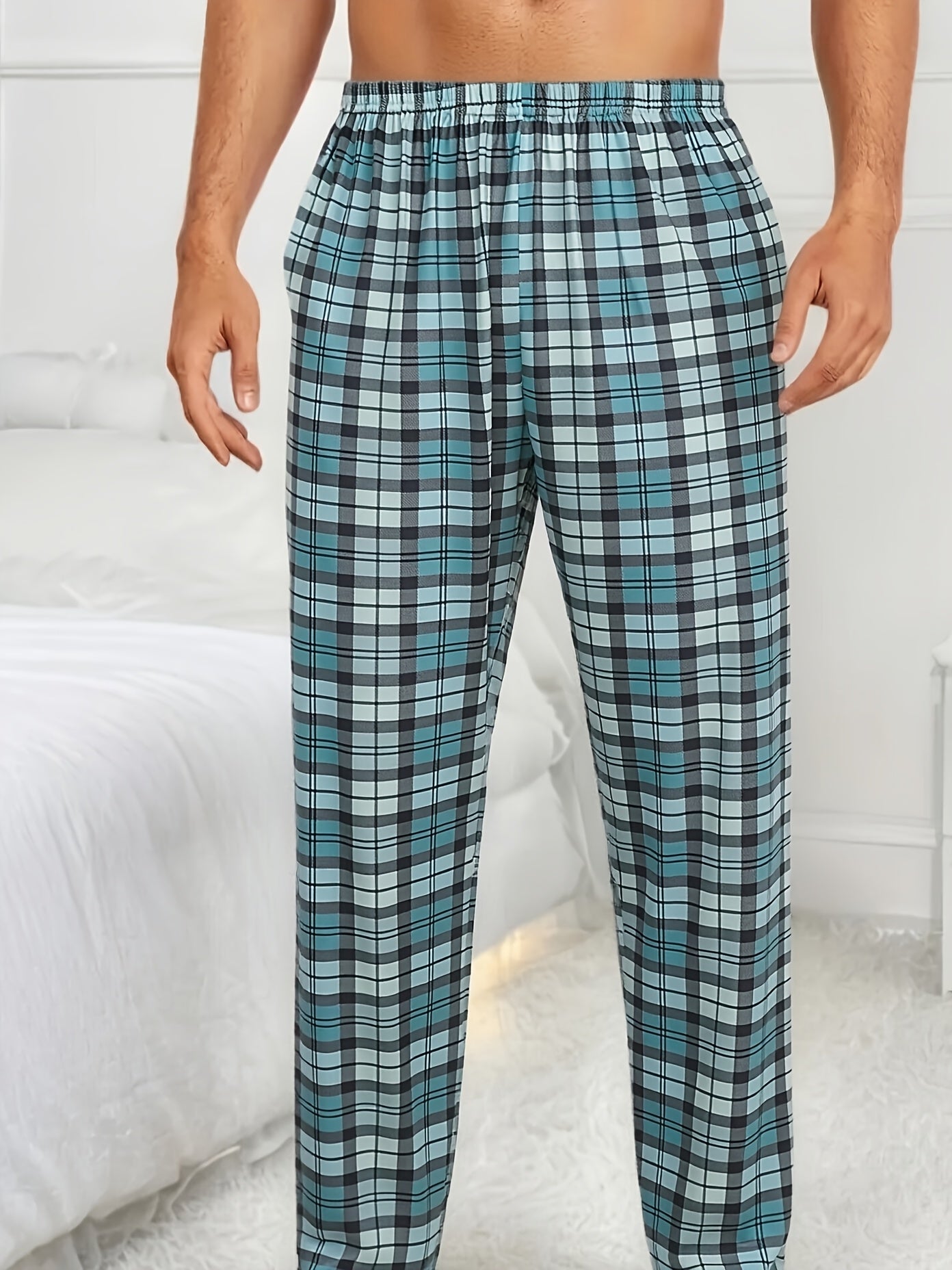 Men's Pajama Pants - Plaid – 4pcs Colorway 88325 – view 3