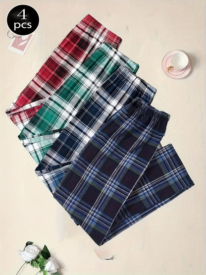 Men's Pajama Pants - Plaid – 4PcsN2 – view 2