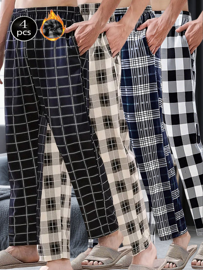 Men's Pajama Pants - Plaid – 4PcsN2 – view 3
