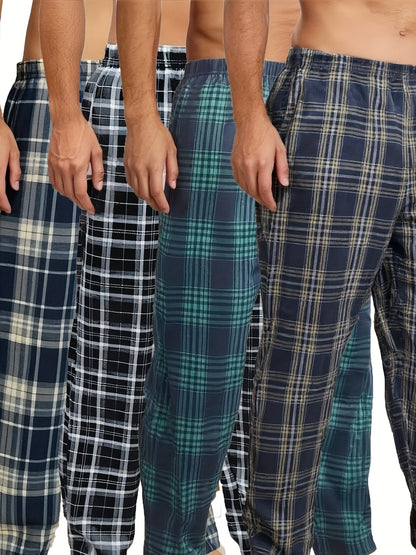 Men's Pajama Pants - Plaid – Mixed colors Knit – main product image