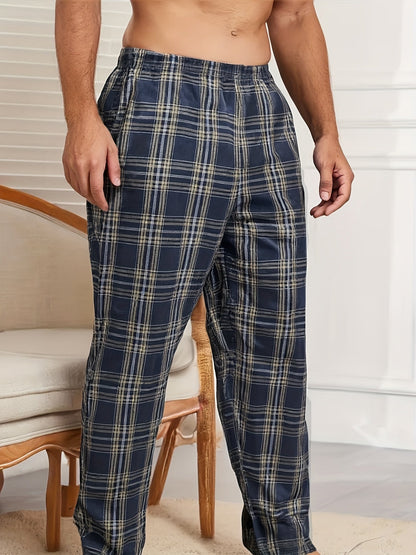 Men's Pajama Pants - Plaid – Mixed colors Knit – view 5