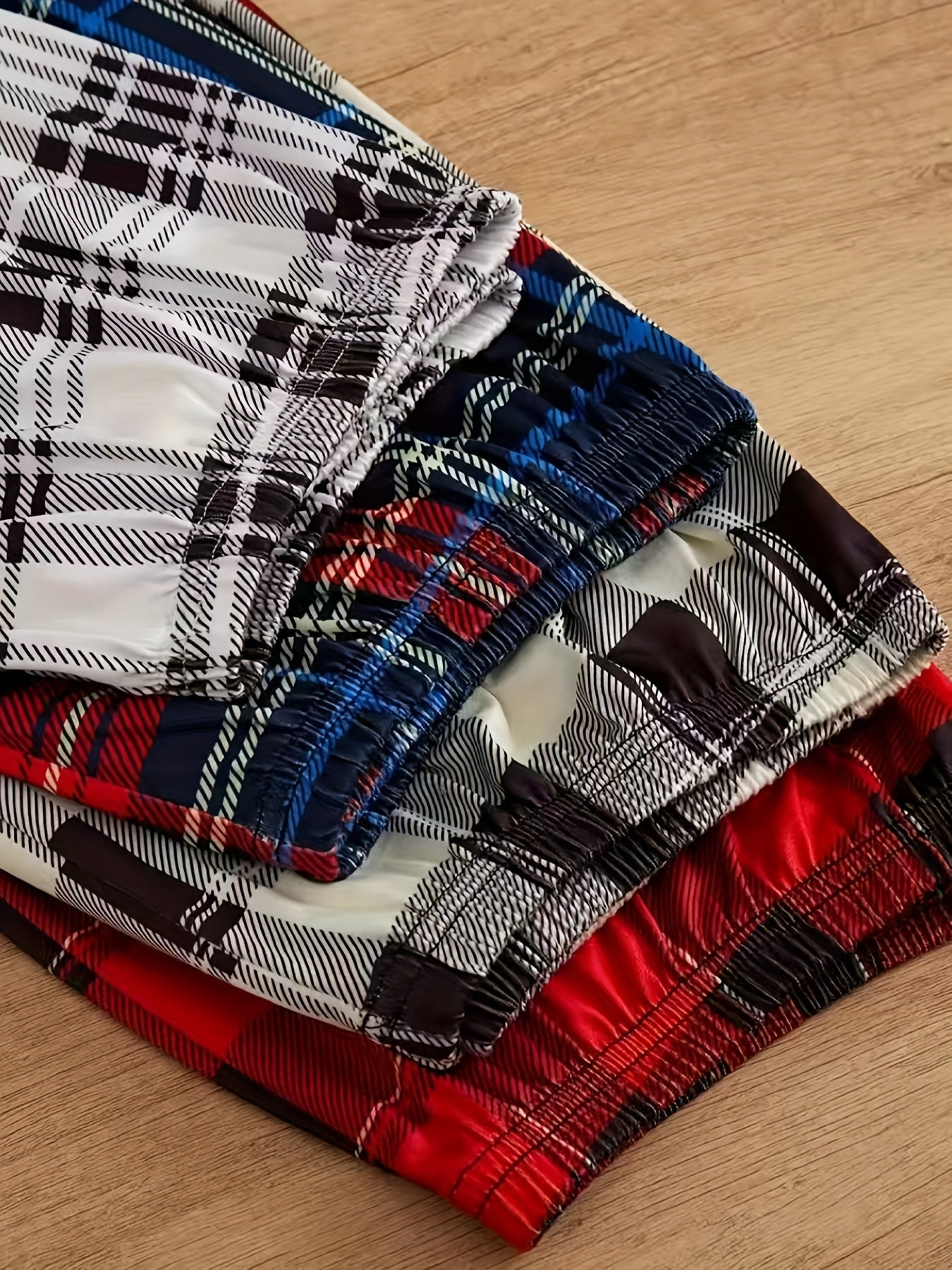 Men's Pajama Pants - Plaid – Mixed colors Knit – view 7