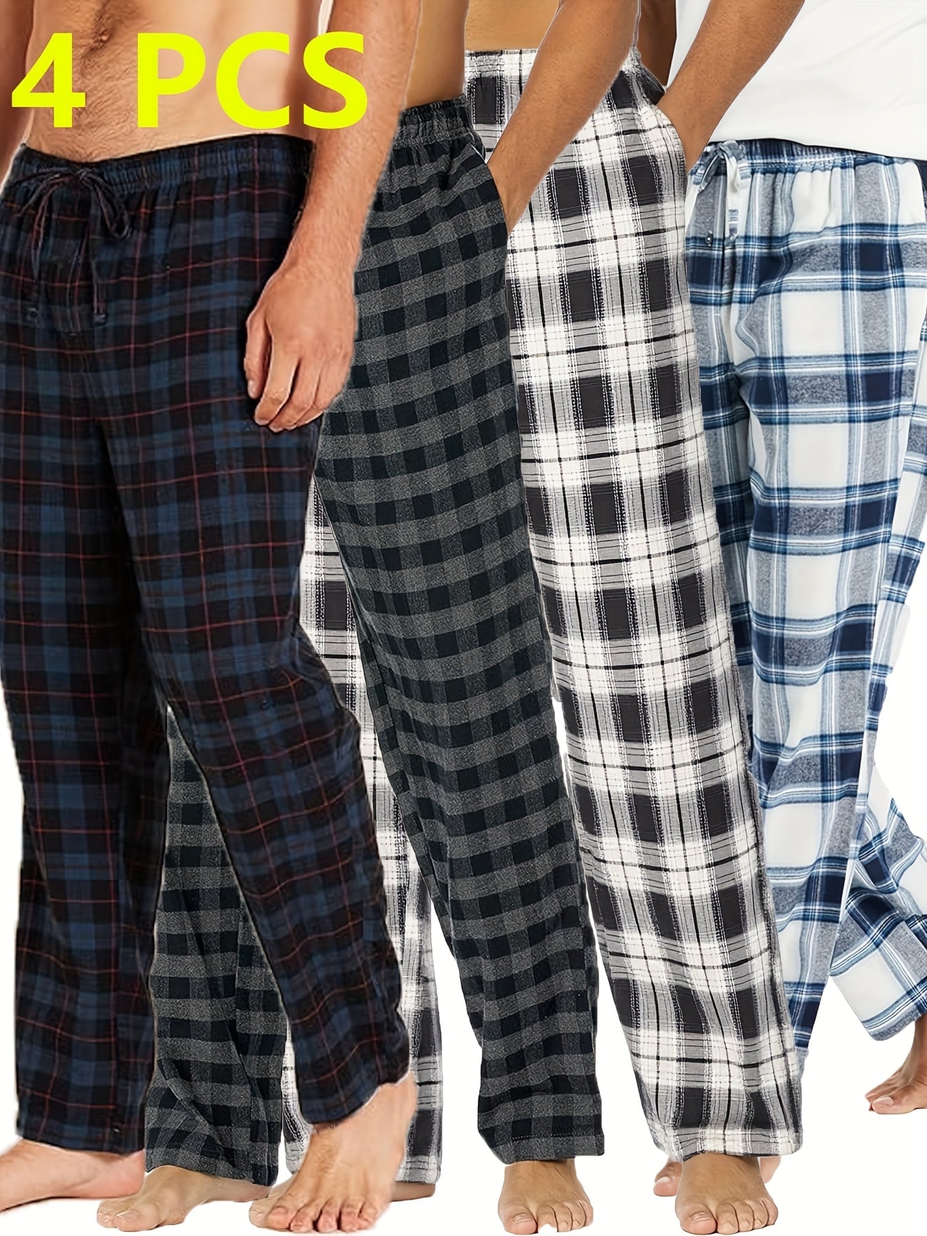 Men's Pajama Set – Men's Mixed colors Polyester Pants – main product image