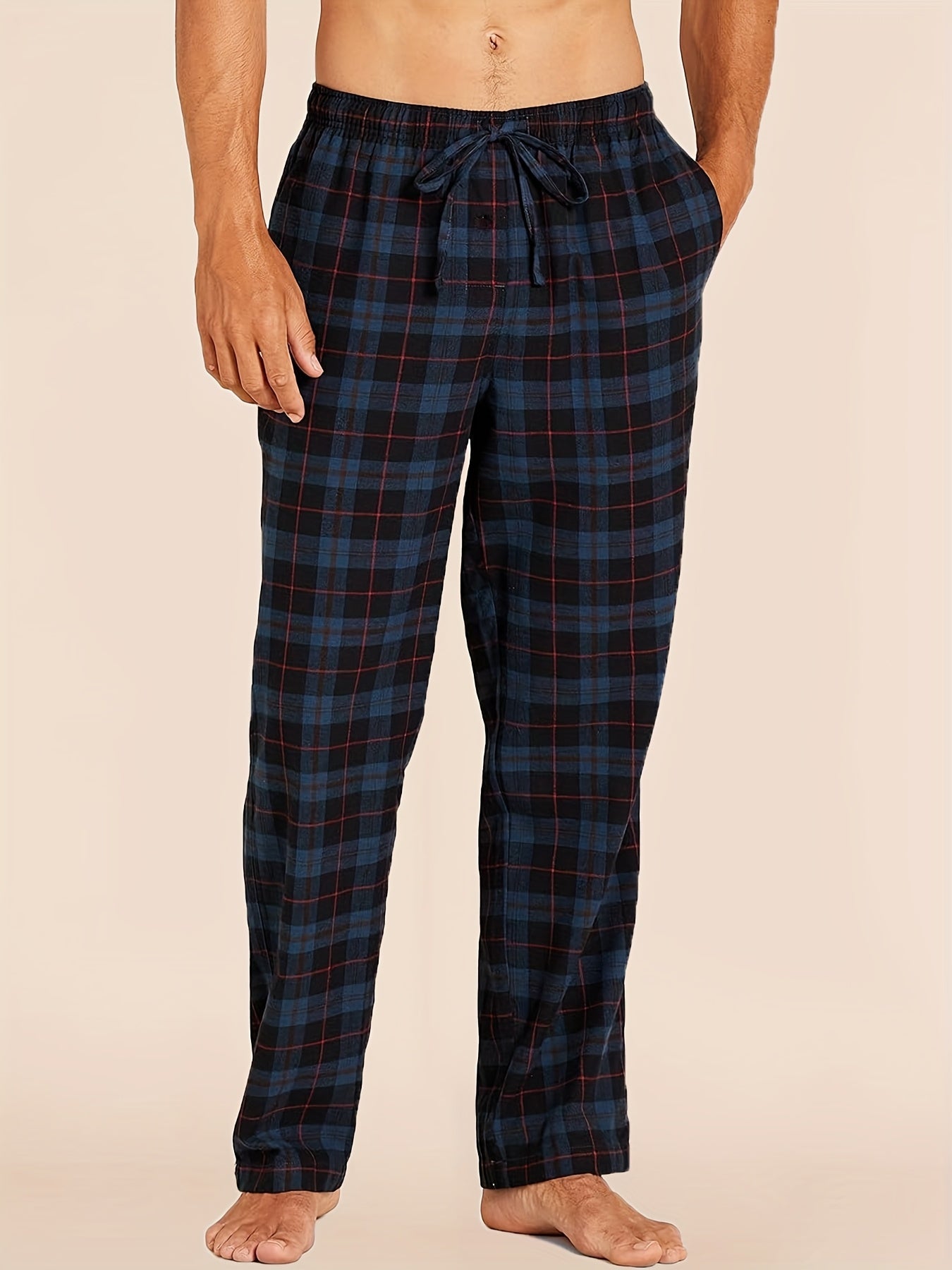Men's Pajama Set – Men's Mixed colors Polyester Pants – view 2