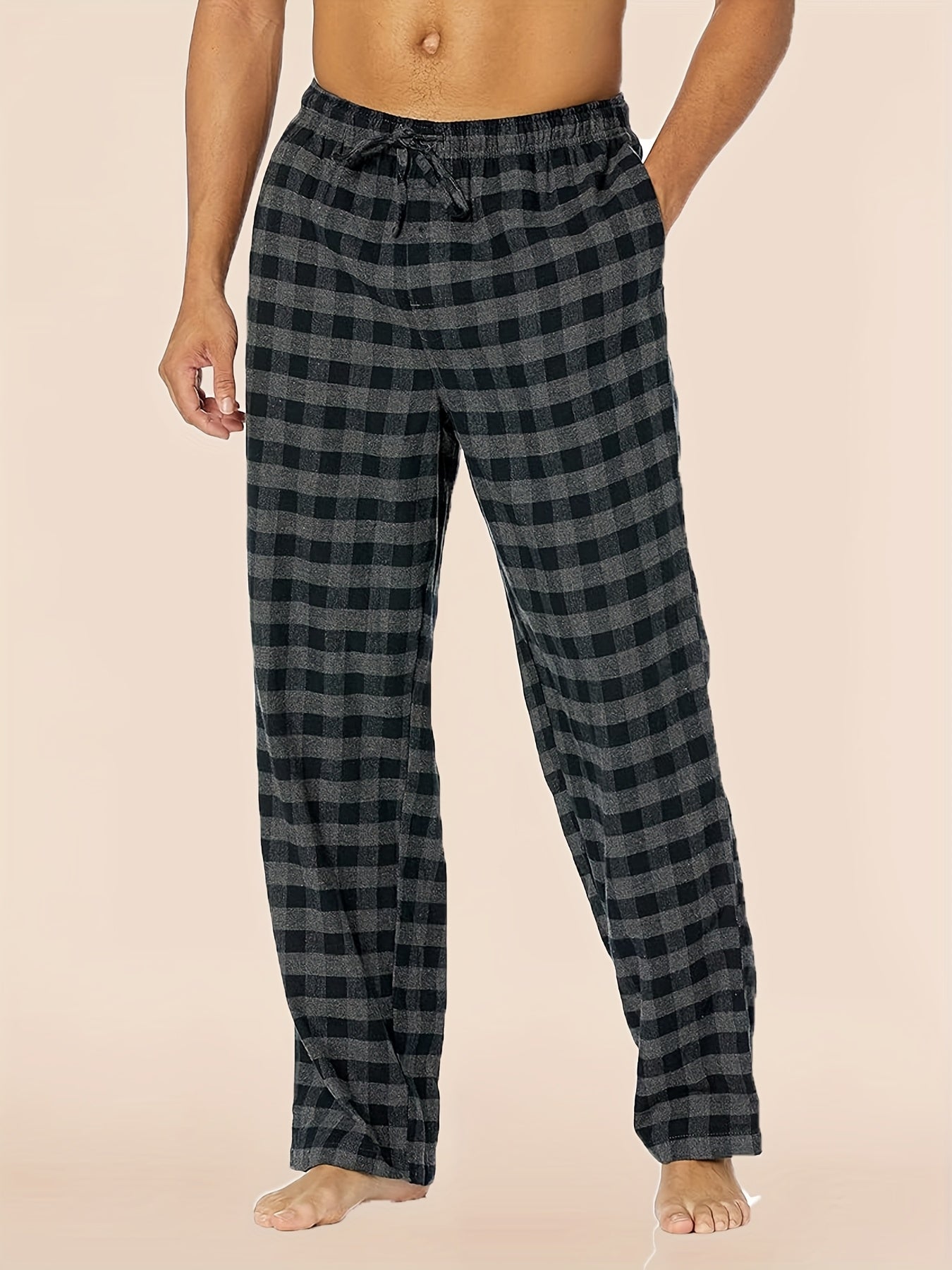 Men's Pajama Set – Men's Mixed colors Polyester Pants – view 3