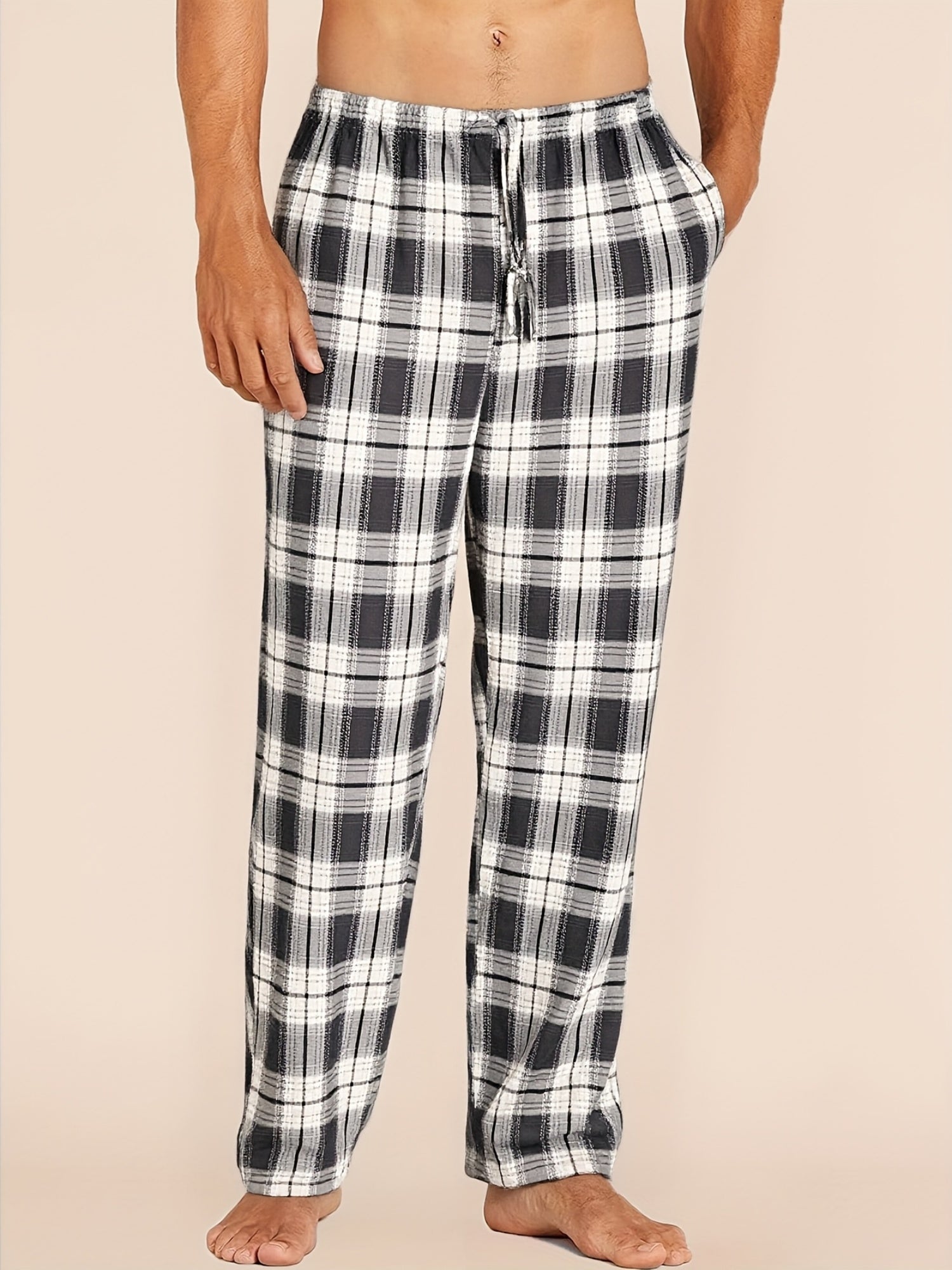 Men's Pajama Set – Men's Mixed colors Polyester Pants – view 9