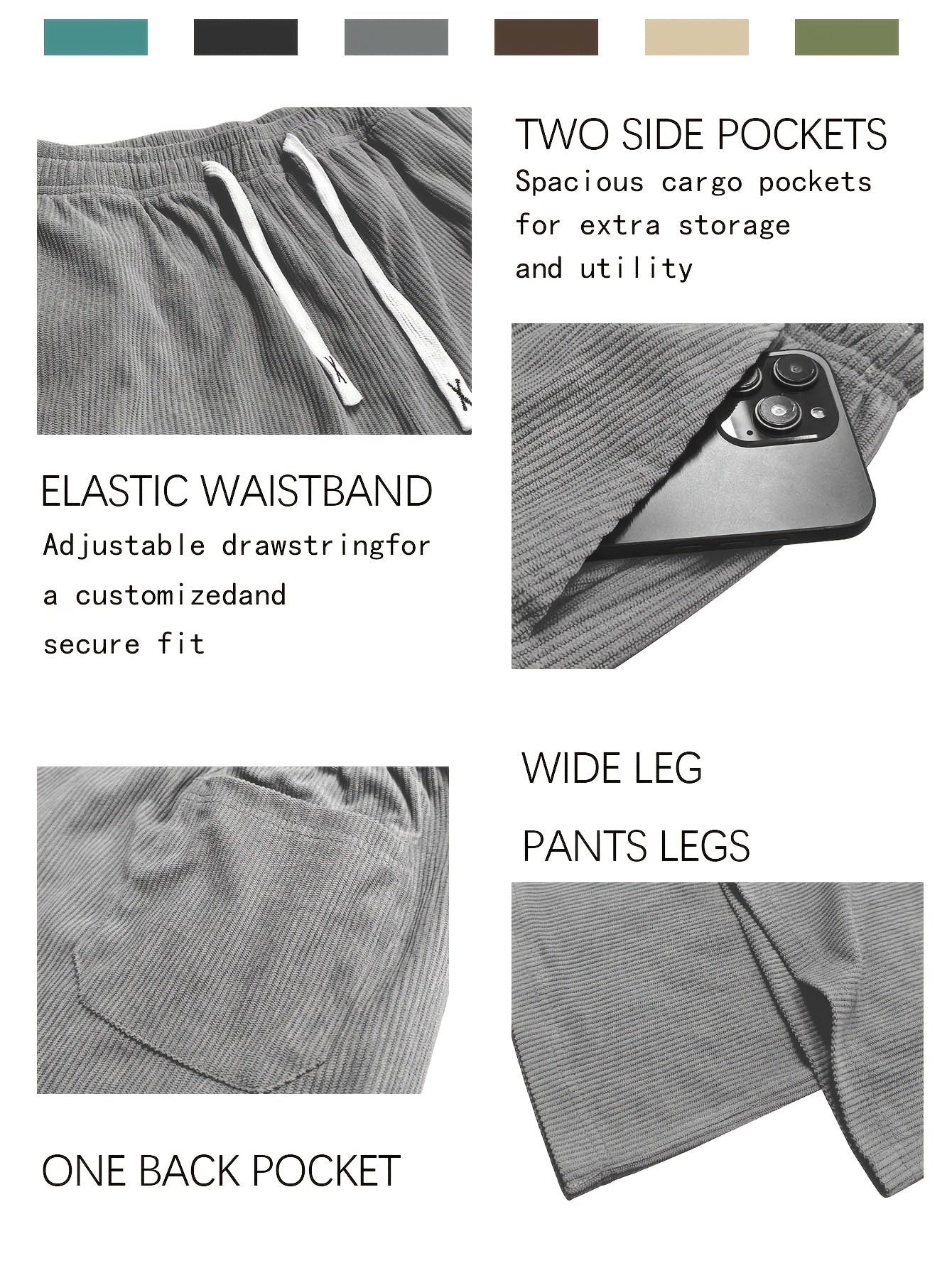 Men's Pants - Everyday Comfort – Sizes S–XXXL – Black option – view 9