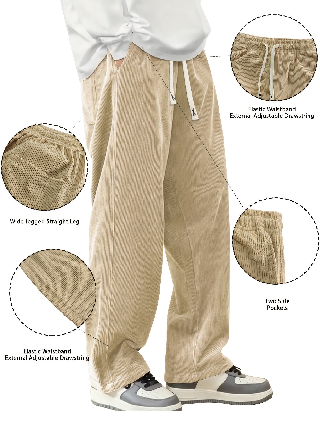 Men's Pants - Everyday Comfort – Sizes S–XXXL – Black option – view 16
