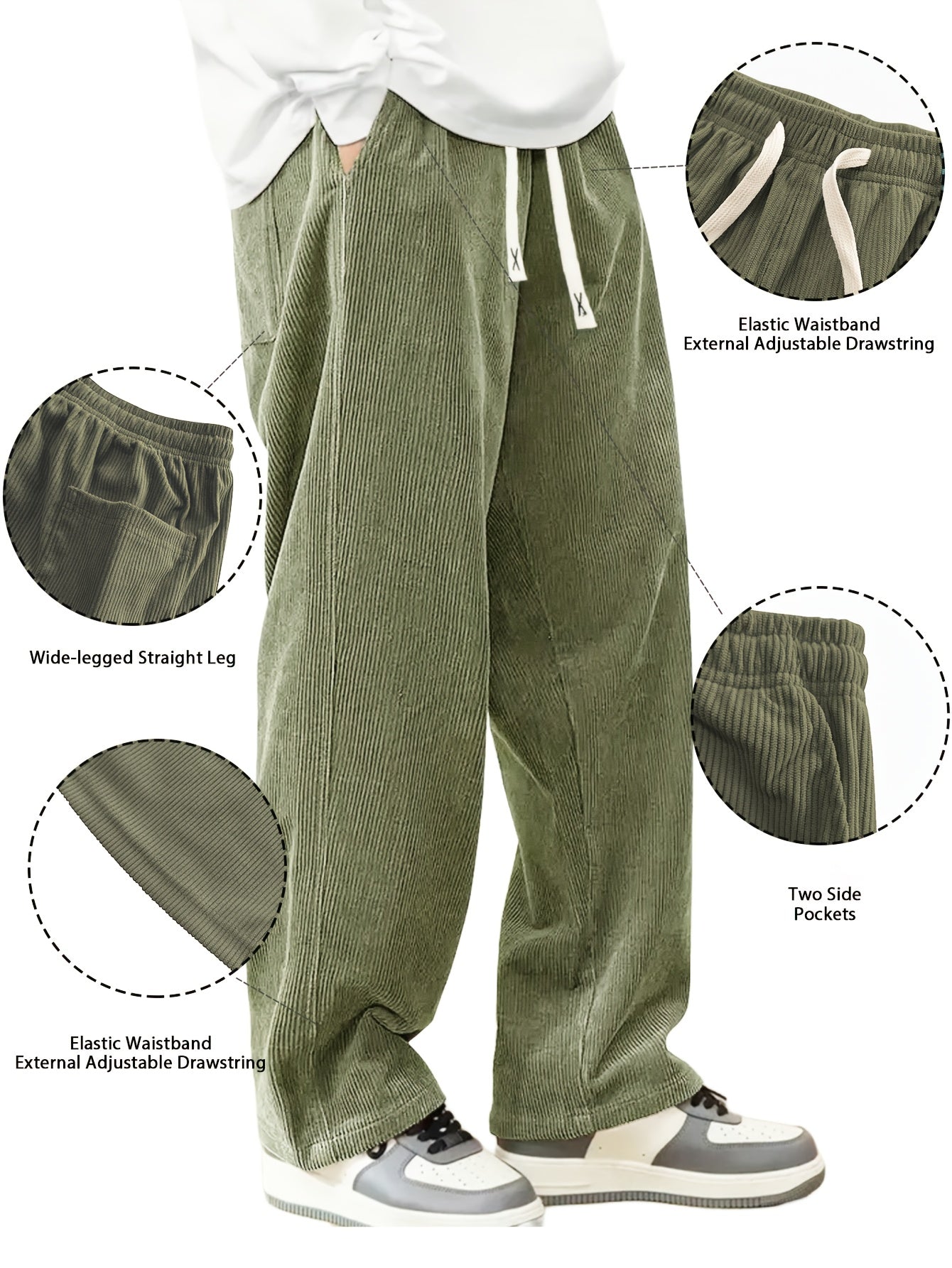 Men's Pants - Everyday Comfort – Sizes S–XXXL – Black option – view 32