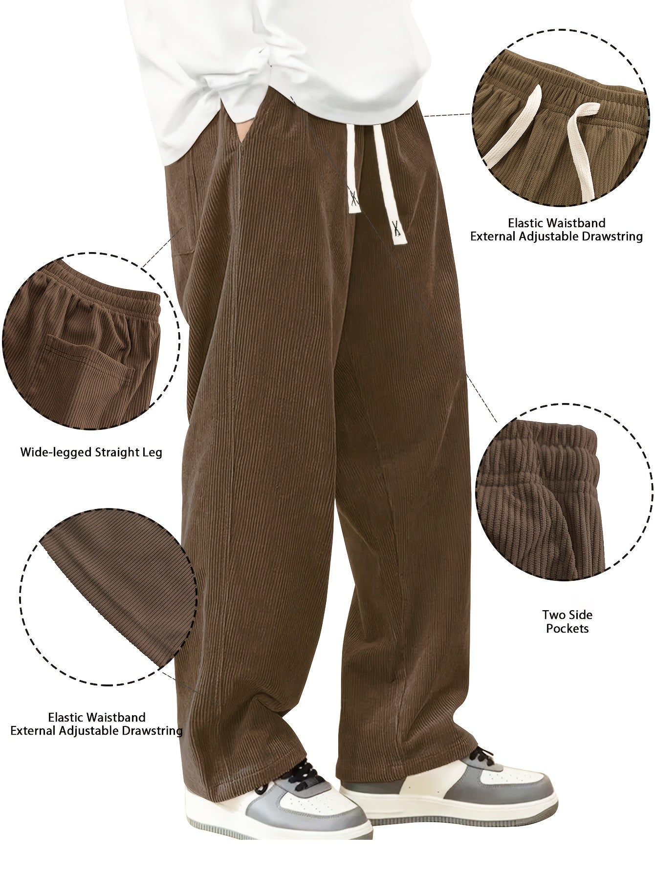 Men's Pants - Everyday Comfort – Sizes S–XXXL – Black option – view 36