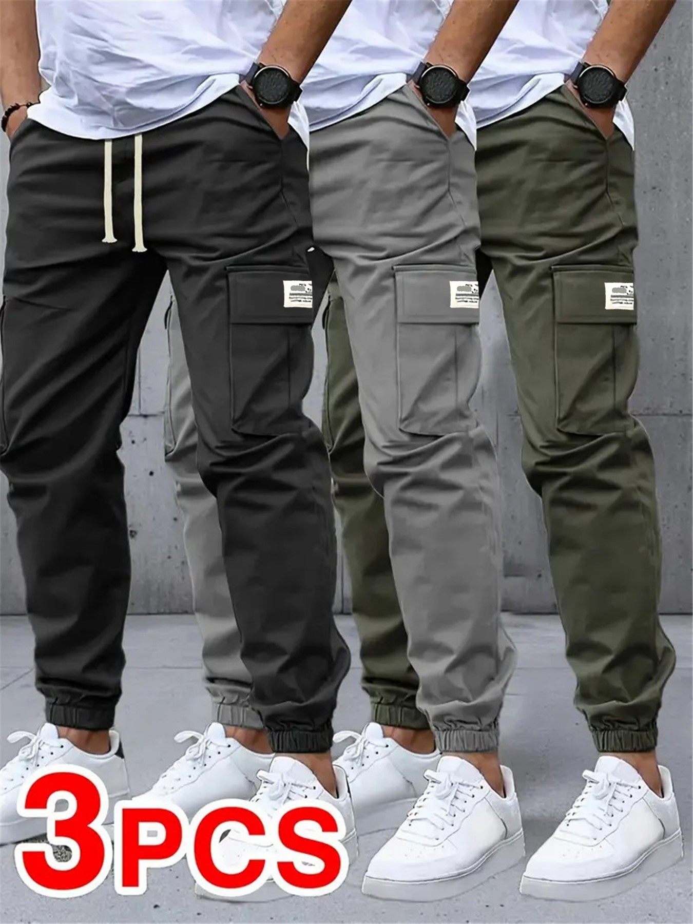 Men's Pants - Stretch Comfort – 3-Color Selection – Black option – view 8