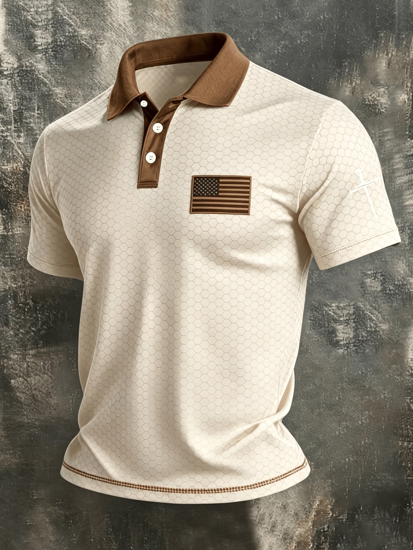 Men's Patriotic Polo Shirt - Collared Short Sleeve – 9-Color Selection – view 11