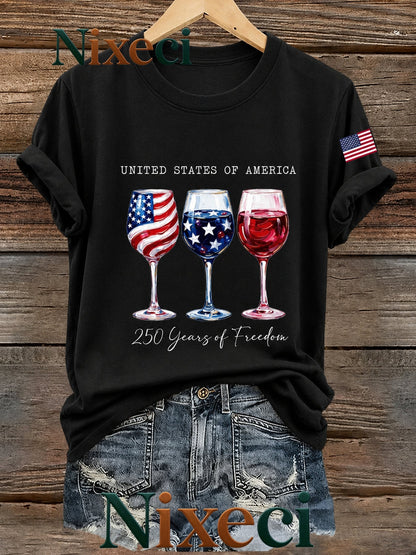 Men's Patriotic T-Shirt - Crew Neck Short Sleeve – NixeciBlack / NixeciGreen – main product image