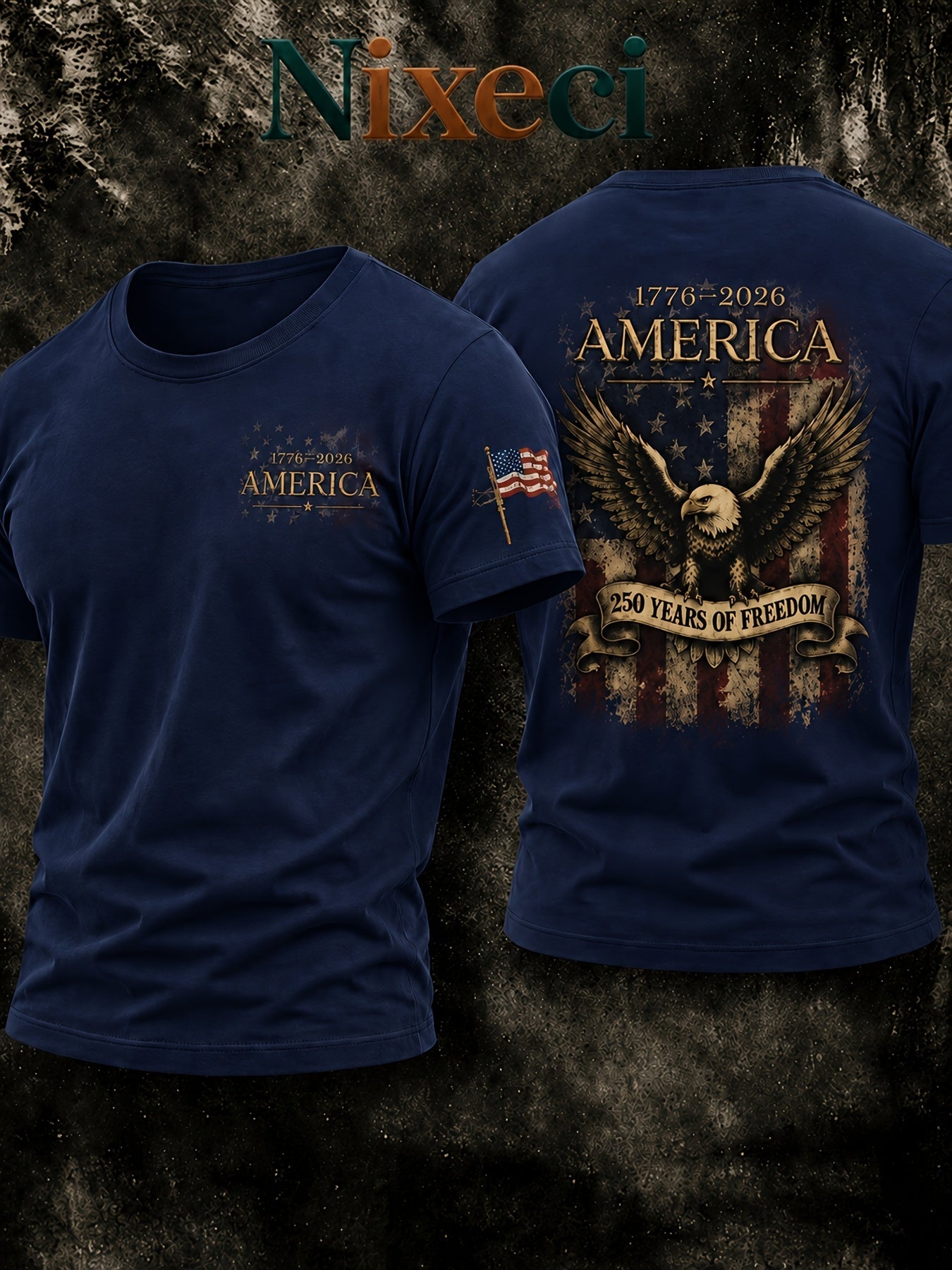 Men's Patriotic T-Shirt - Crew Neck Short Sleeve – Sizes S–XXL – view 10