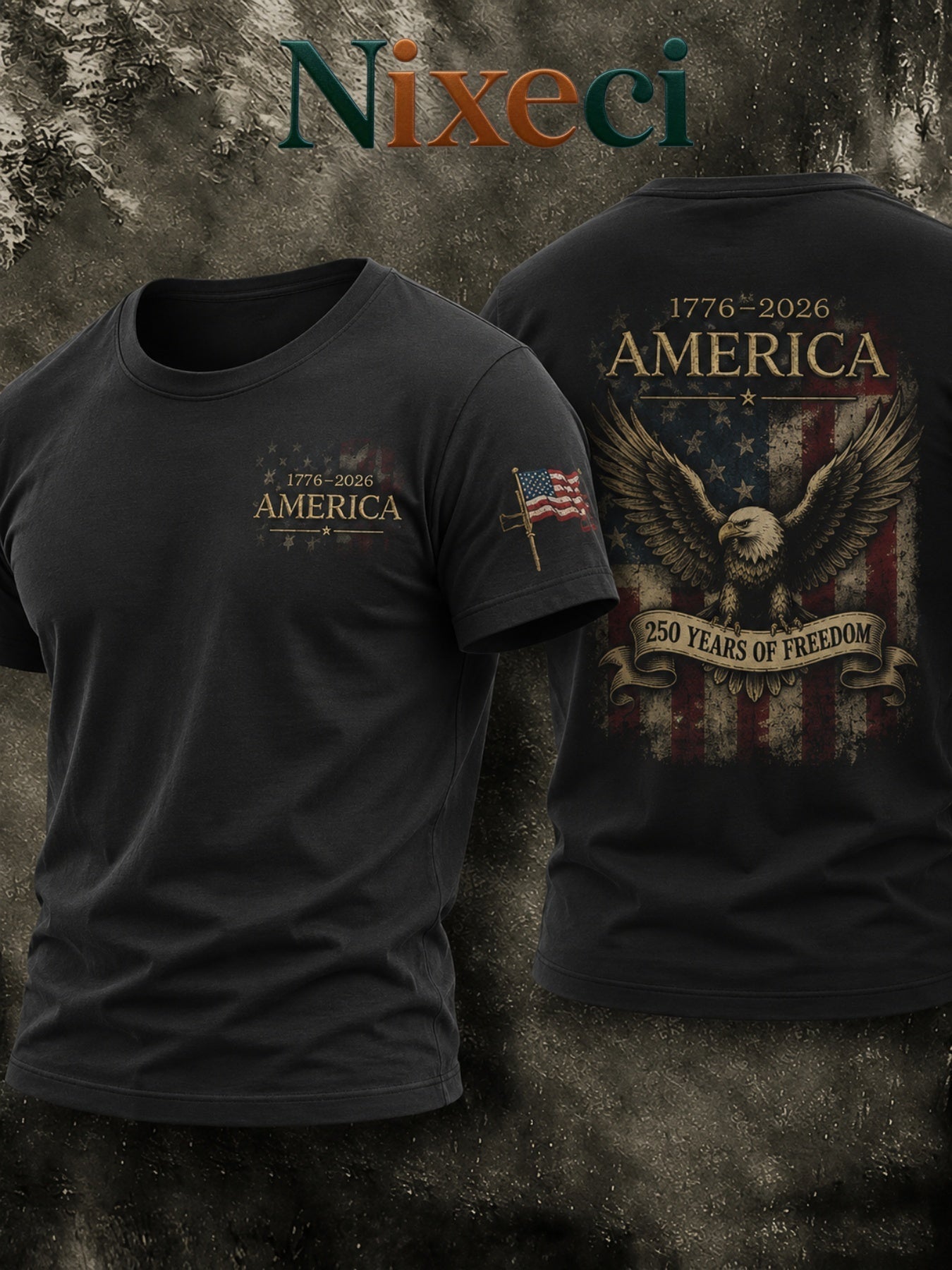 Men's Patriotic T-Shirt - Crew Neck Short Sleeve – Sizes S–XXL – view 14
