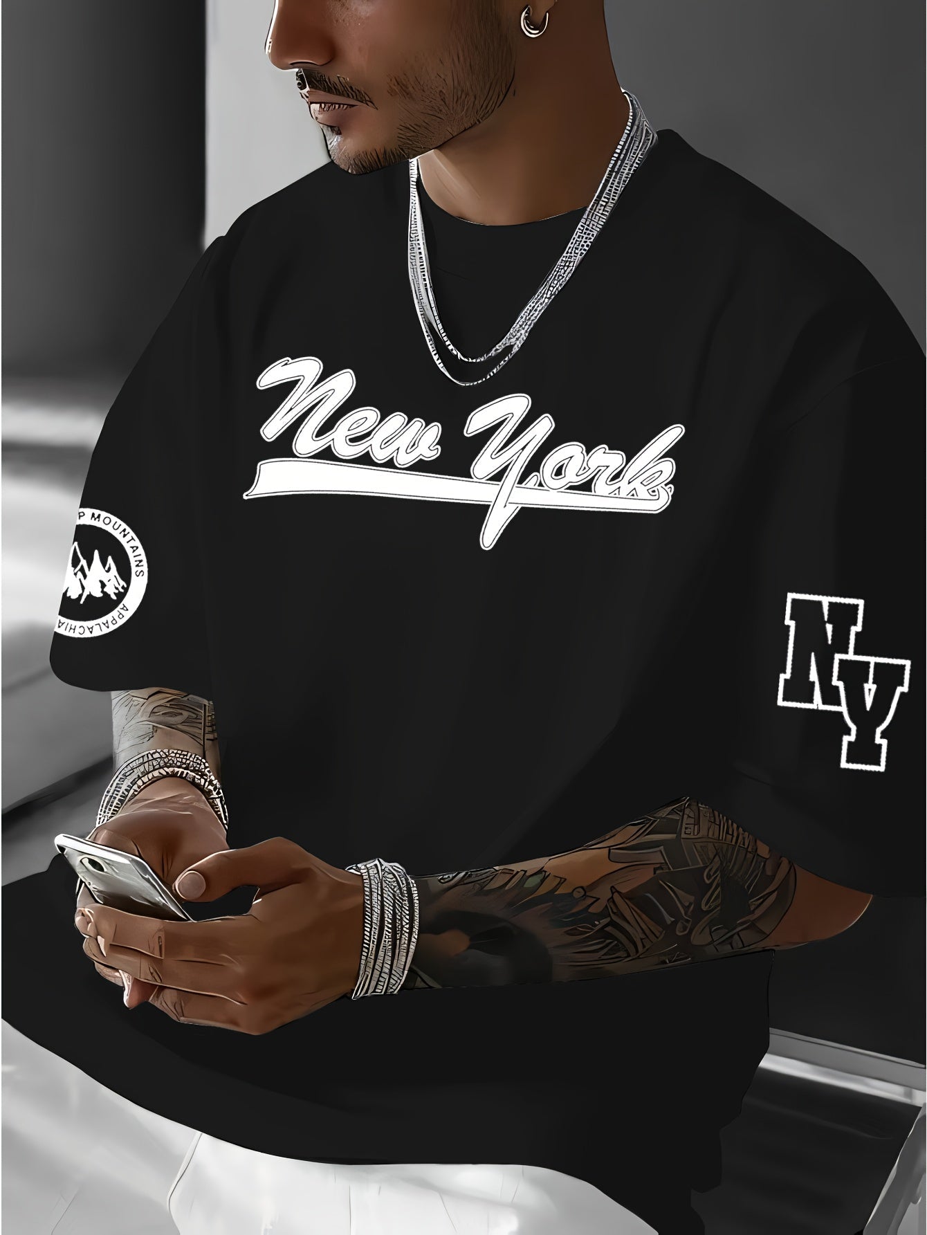 Men's Patriotic T-Shirt - Crew Neck Short Sleeve Streetwear – view 15