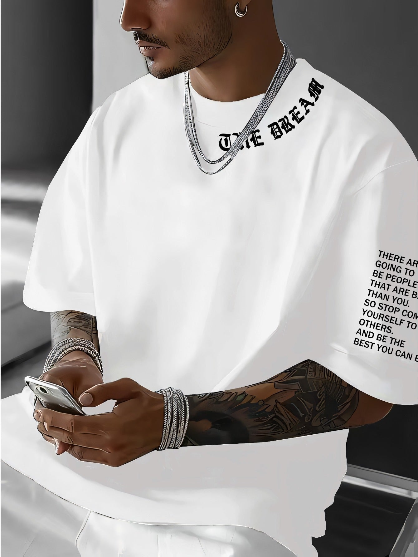 Men's Patriotic T-Shirt - Crew Neck Short Sleeve Streetwear – view 37