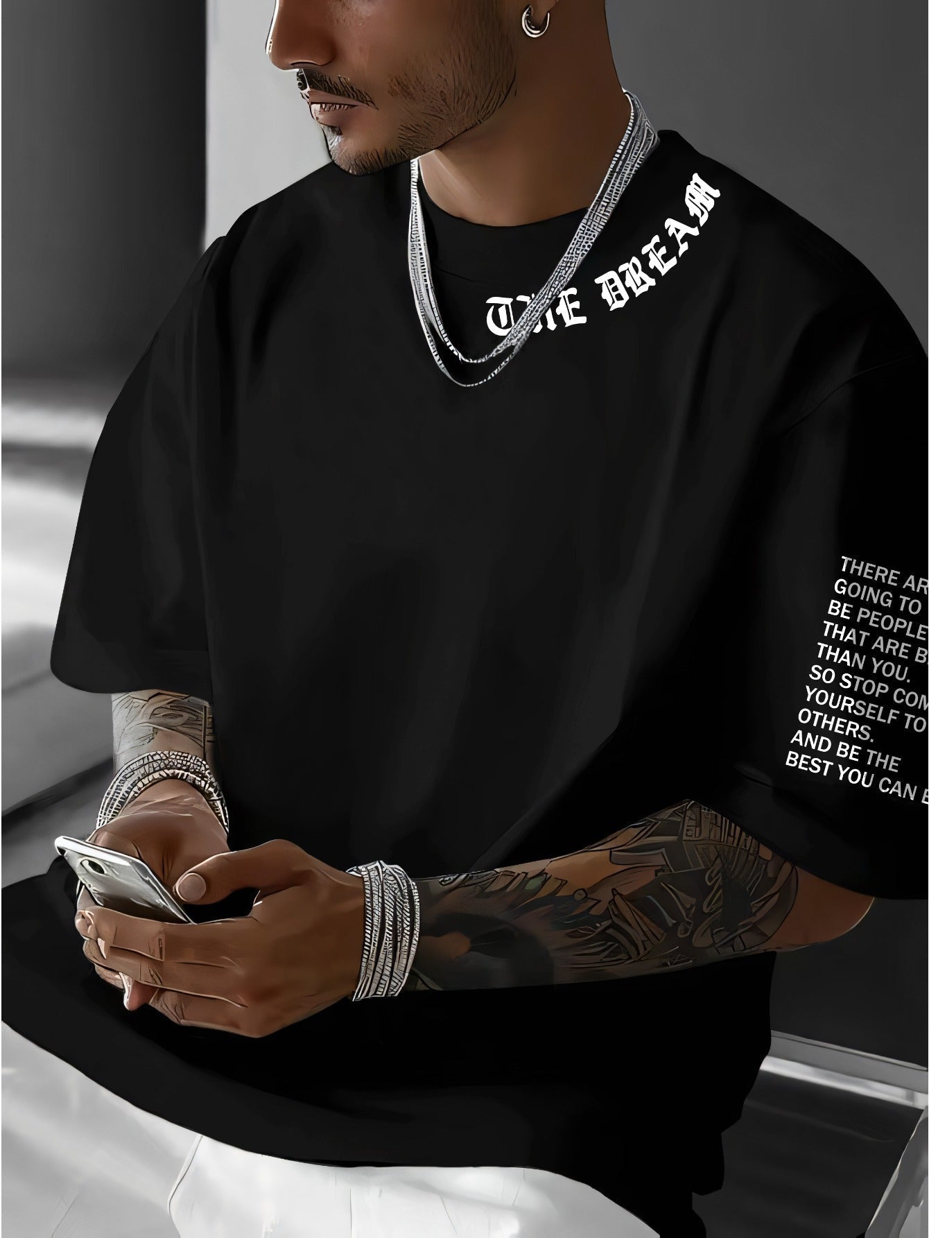 Men's Patriotic T-Shirt - Crew Neck Short Sleeve Streetwear – view 38