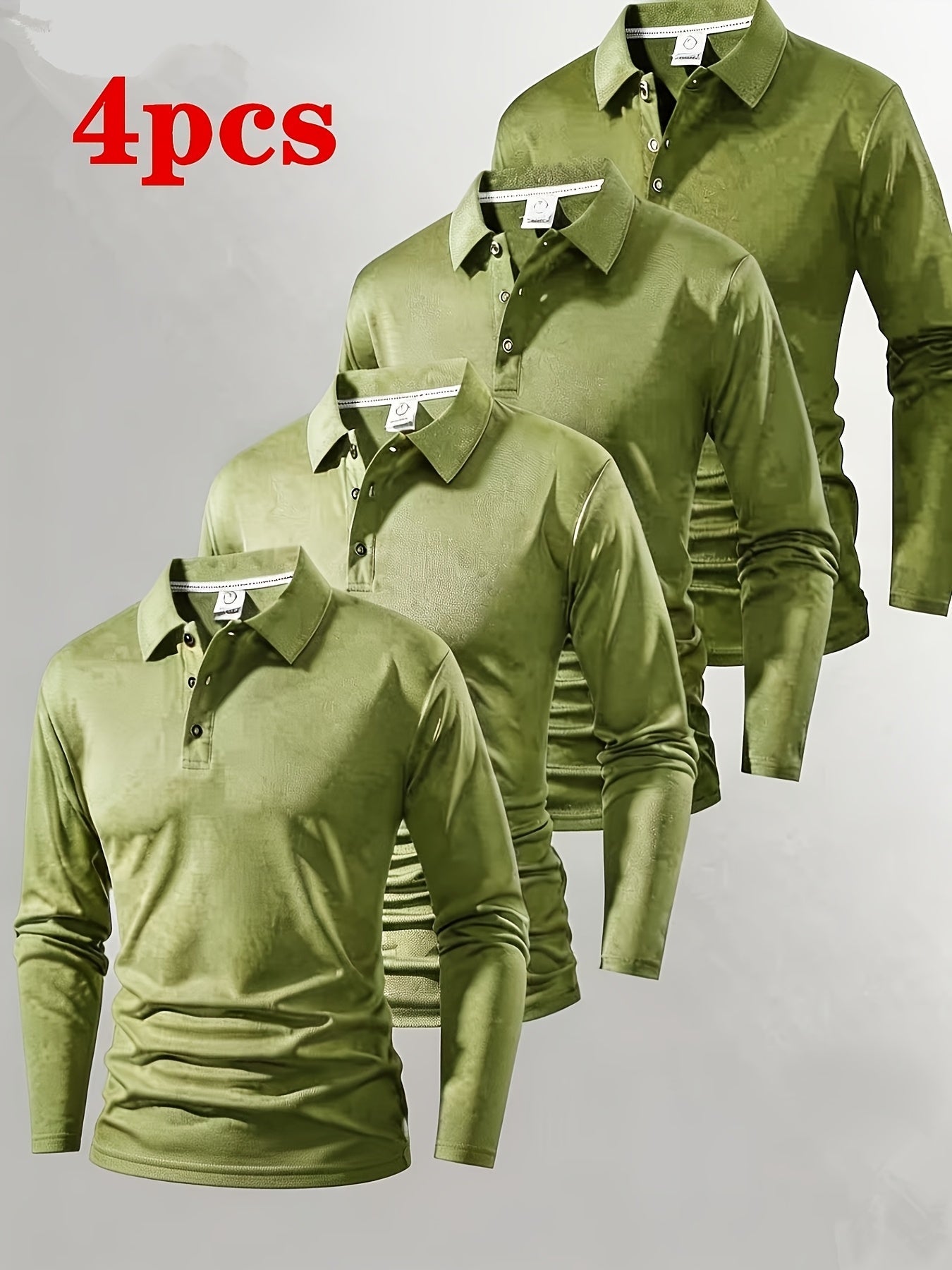 Men's Performance Polo Shirt - Collared Long Sleeve – view 6