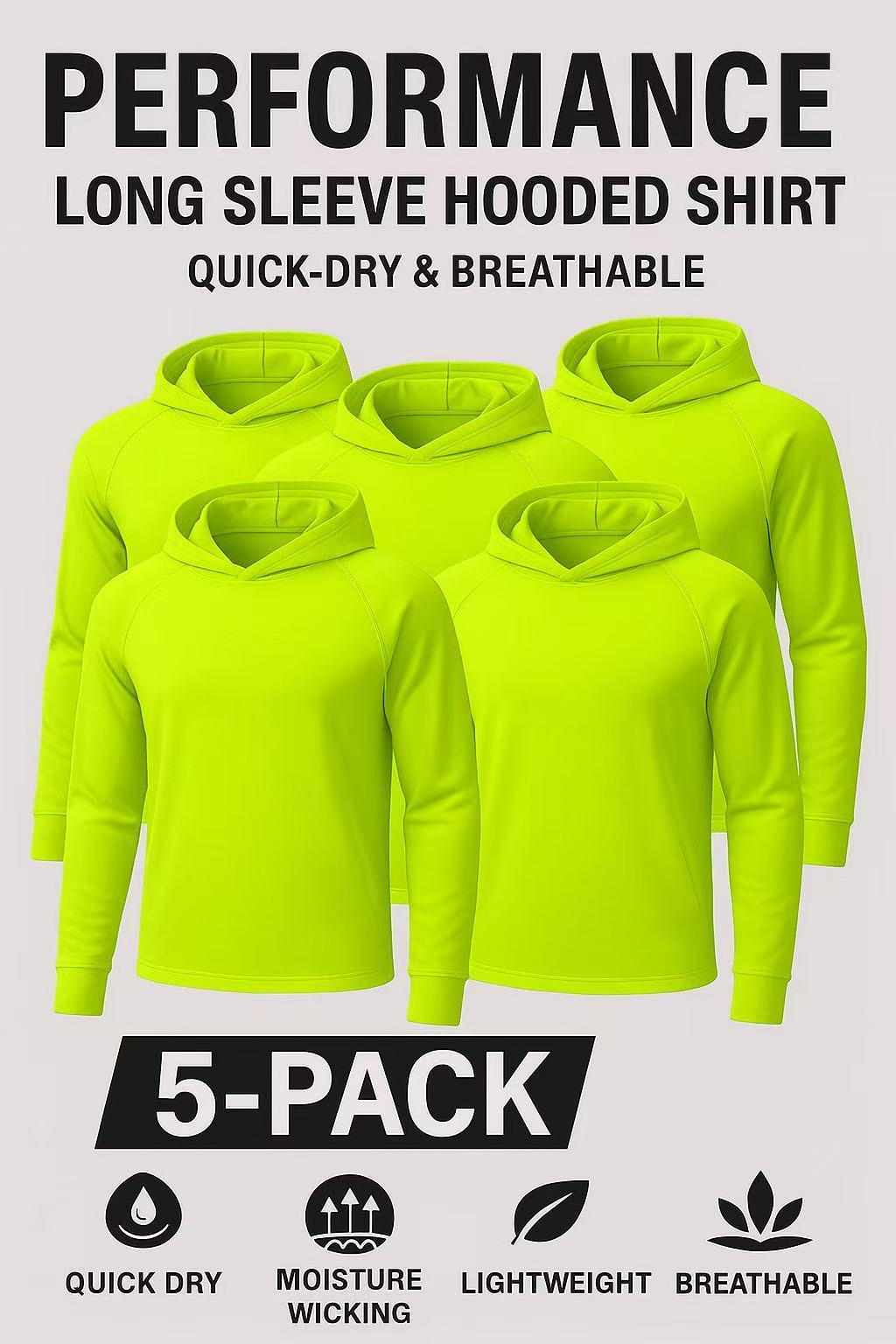 Men's Performance Shirt - Classic Neck Long Sleeve – 12-Variant Selection detail view