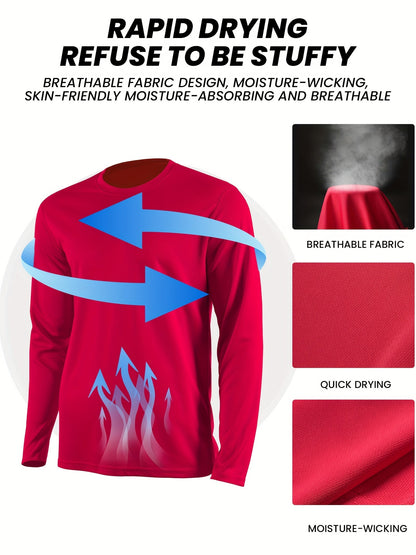 Men's Performance Shirt - Classic Neck Long Sleeve – Sizes S–XXL – view 4