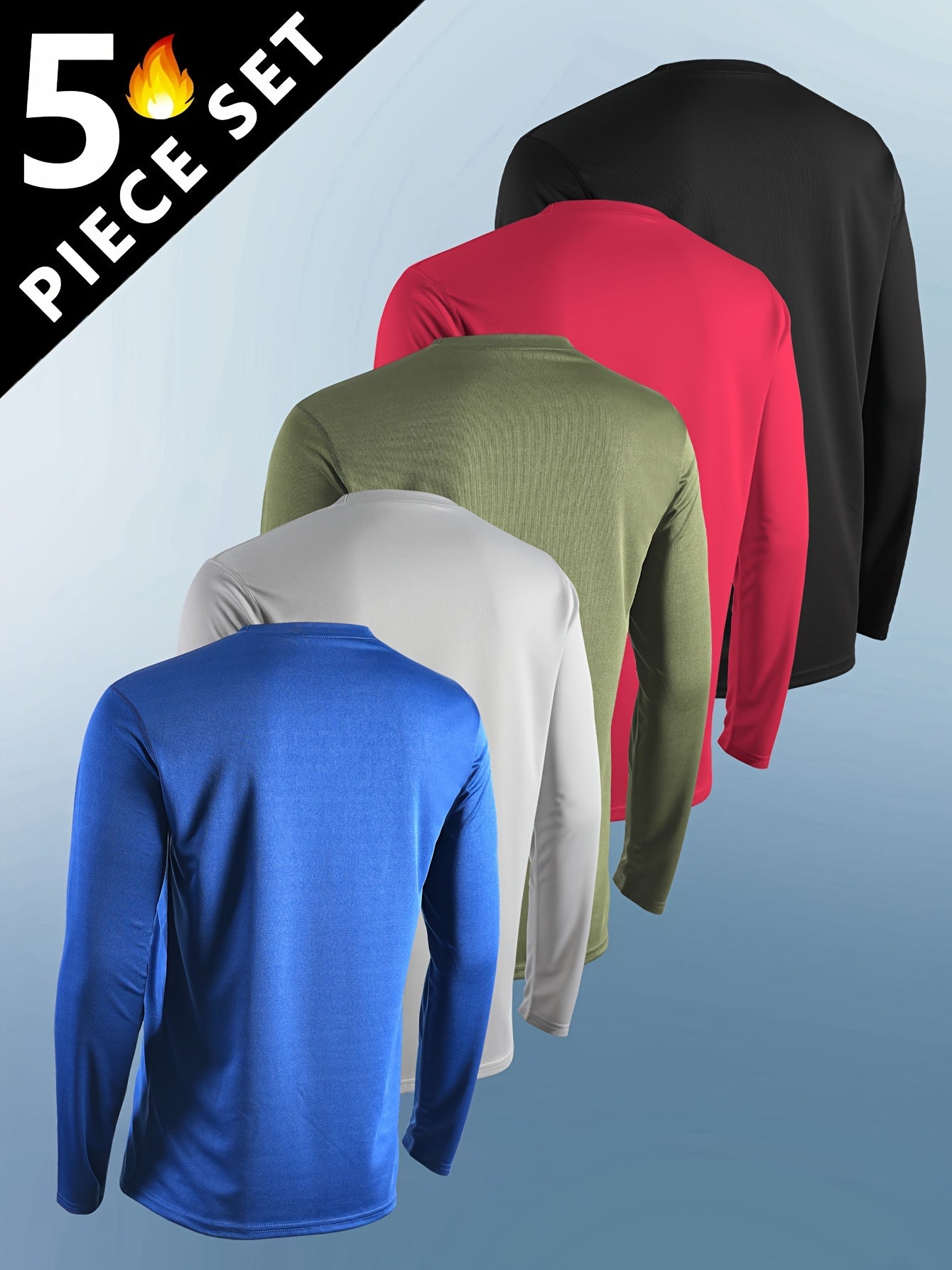 Men's Performance Shirt - Classic Neck Long Sleeve – Sizes S–XXL – view 11