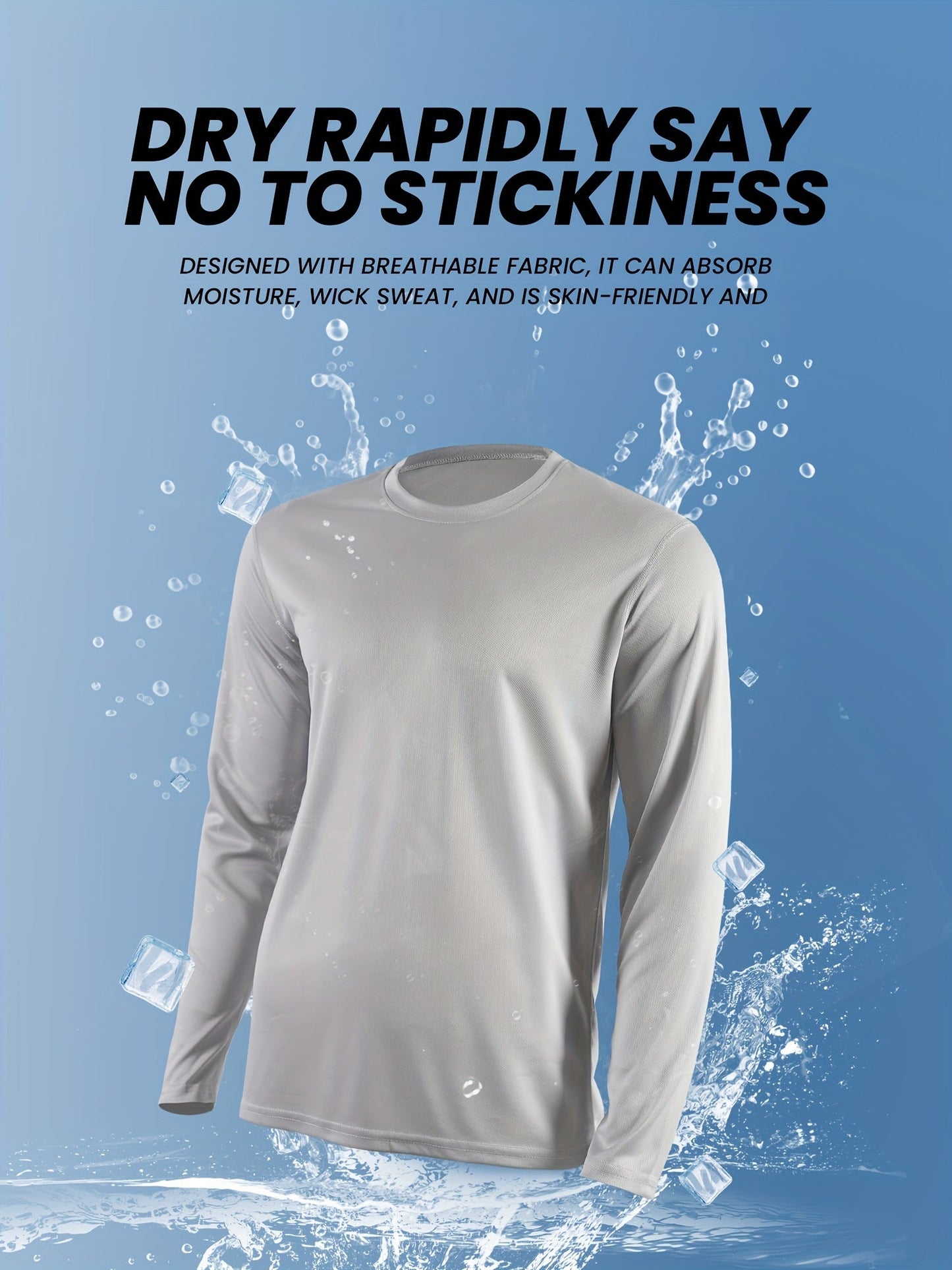 Men's Performance Shirt - Classic Neck Long Sleeve – Sizes S–XXL – view 12